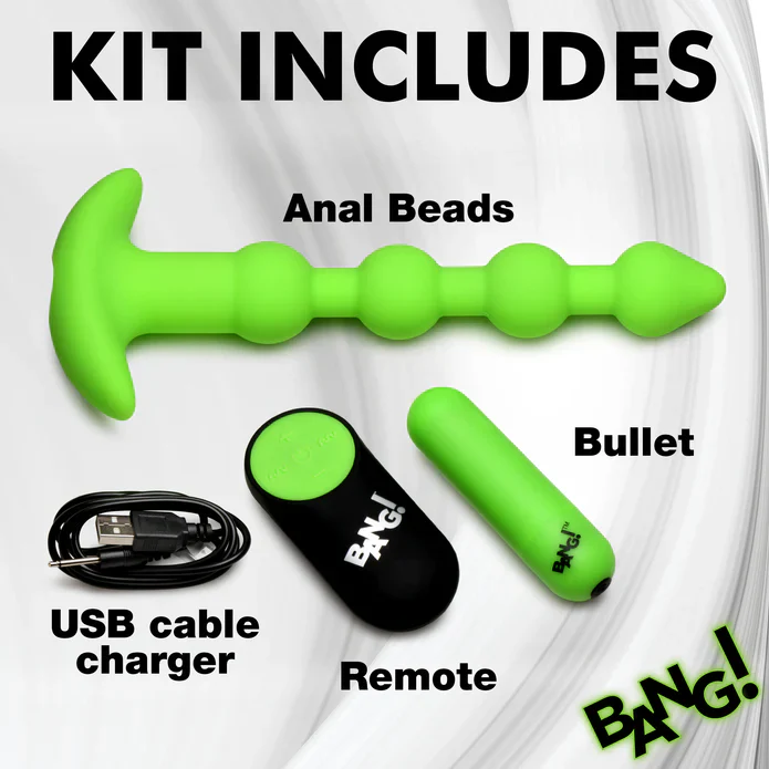 28X Glow-In-The-Dark Anal Beads W/ Remote - Image 7