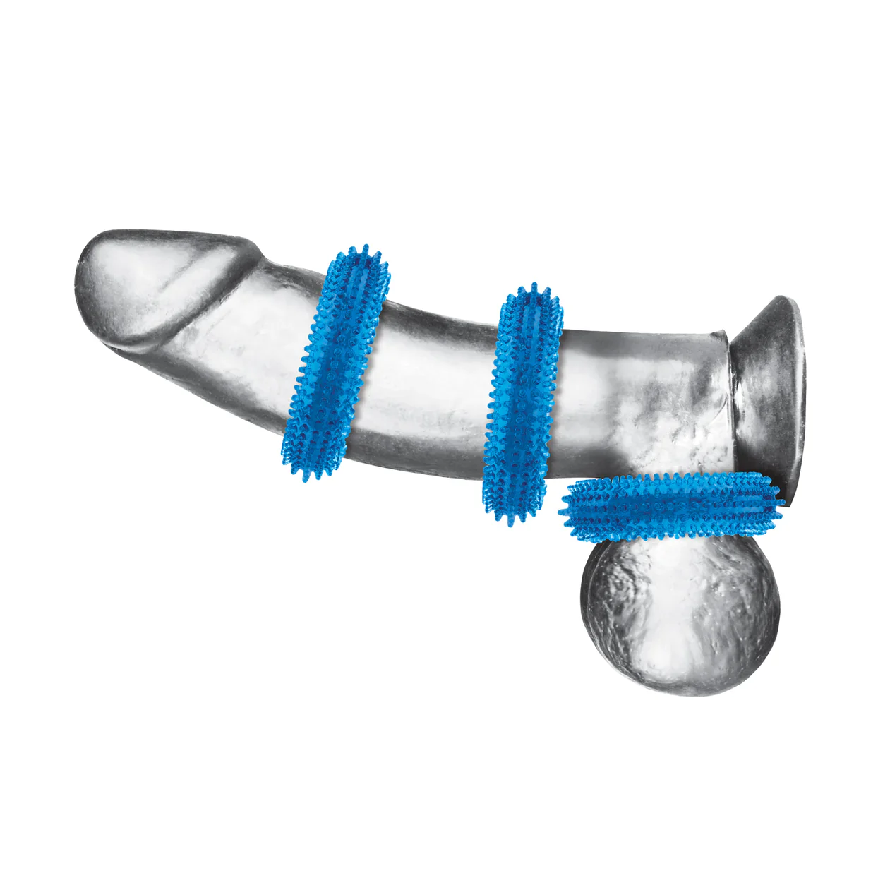 3-Pack Ultra-Stim Stretch Cock Rings by Blue Line - Image 2