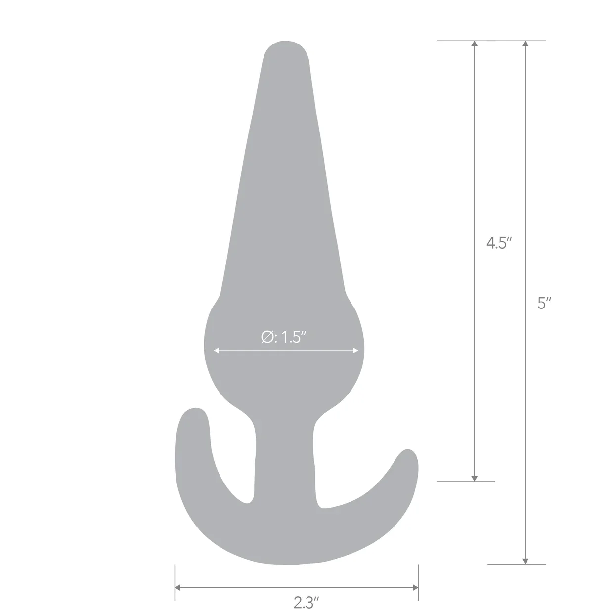5" Medium Tapered Butt Plug by Blue Line - Image 5