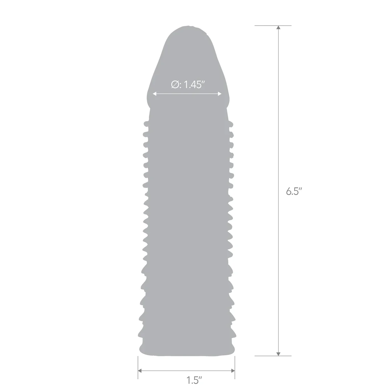 6.5" Triple Sensation Penis Enhancing Sleeve Extension by Blue Line - Image 5