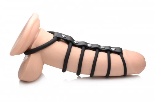 6 Ring Silicone Chastity Device by Strict Leather - Image 2
