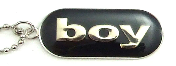 BOY ID TAG Necklace - Image 2