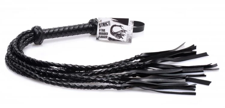 8 Tail Braided Flogger  by Strict Leather - Image 3