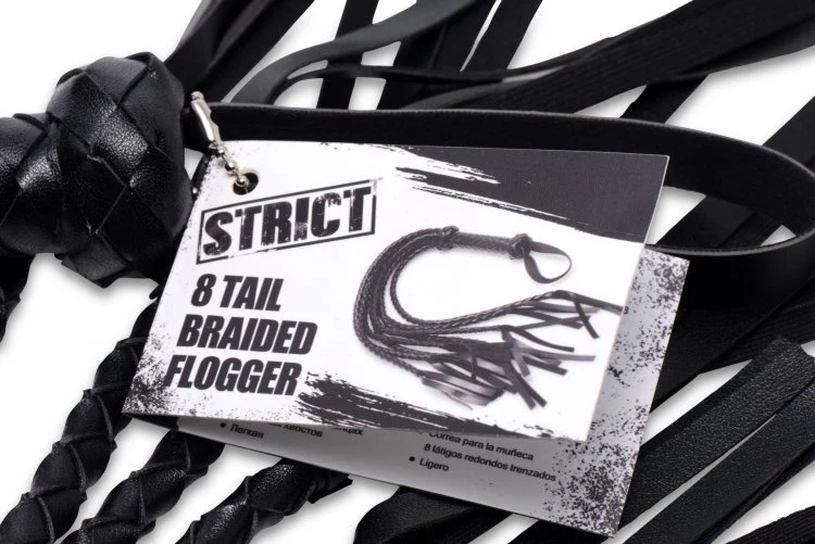8 Tail Braided Flogger  by Strict Leather - Image 4