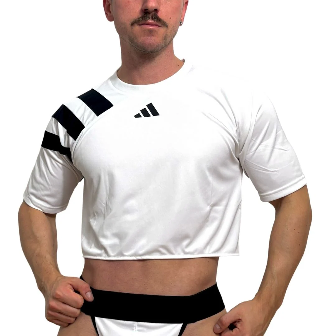 Adidas Neo White Short Sleeve Crop Top 2.0 BY SNEAKERMASK