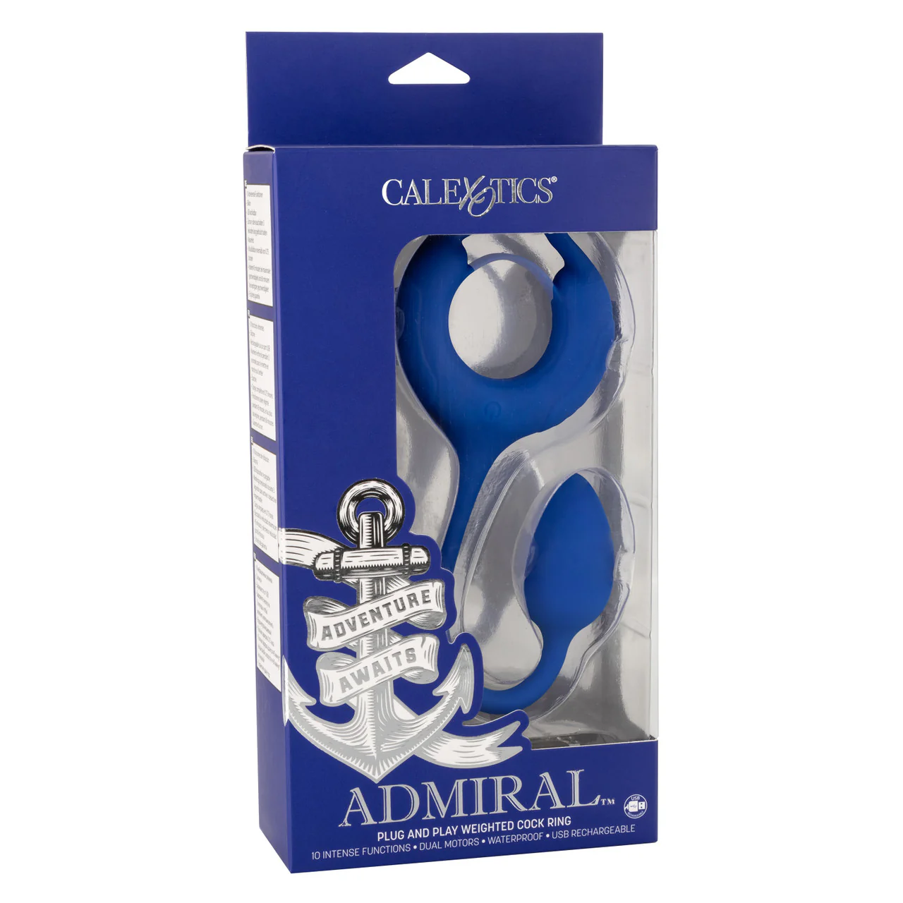 Admiral Plug and Play Weighted Silicone Cock Ring - Image 3