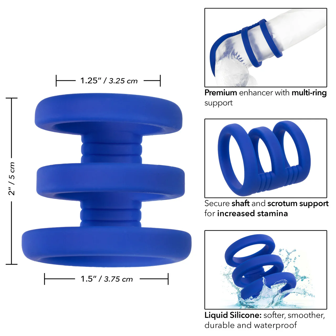 Admiral Triple Silicone Cock Cage - Image 5