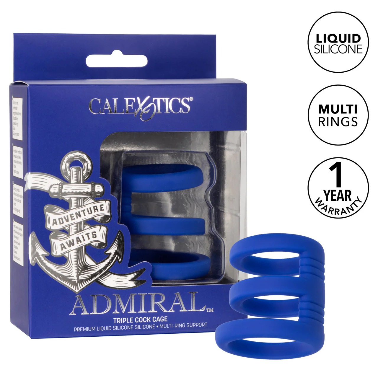 Admiral Triple Silicone Cock Cage - Image 6