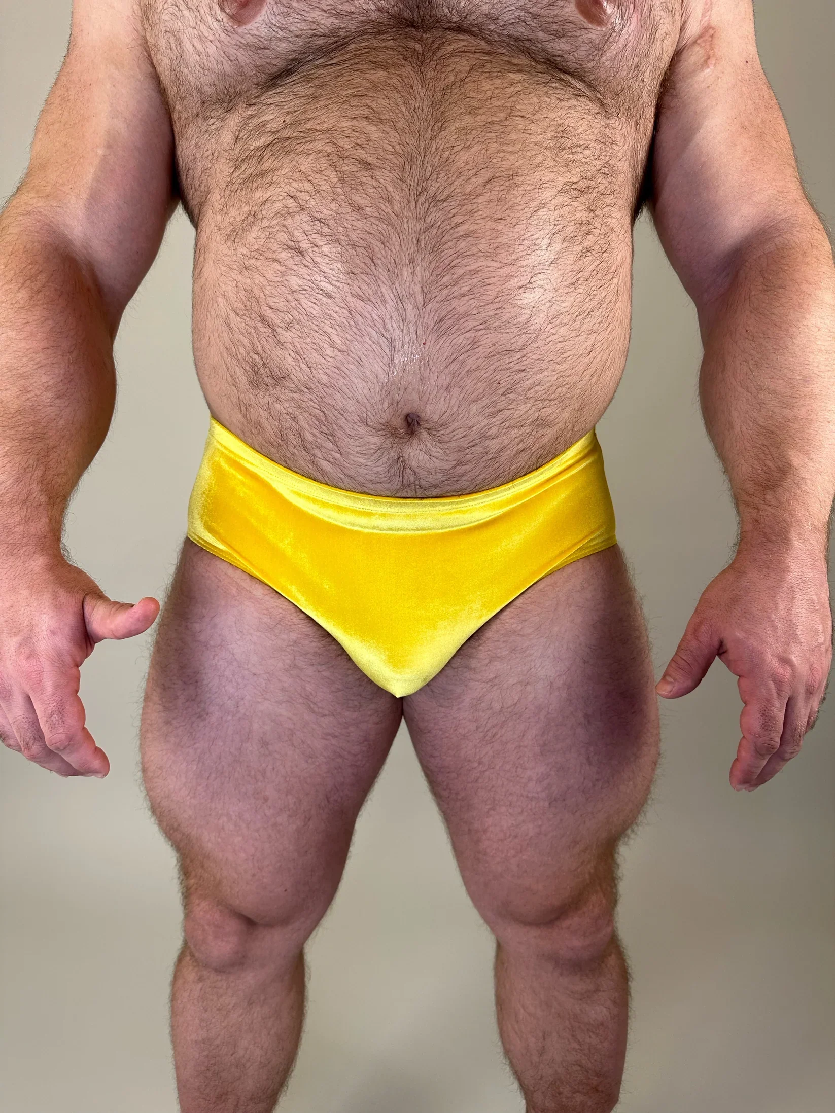 Alfons Dovana Gold Velvet Brief - Image 3