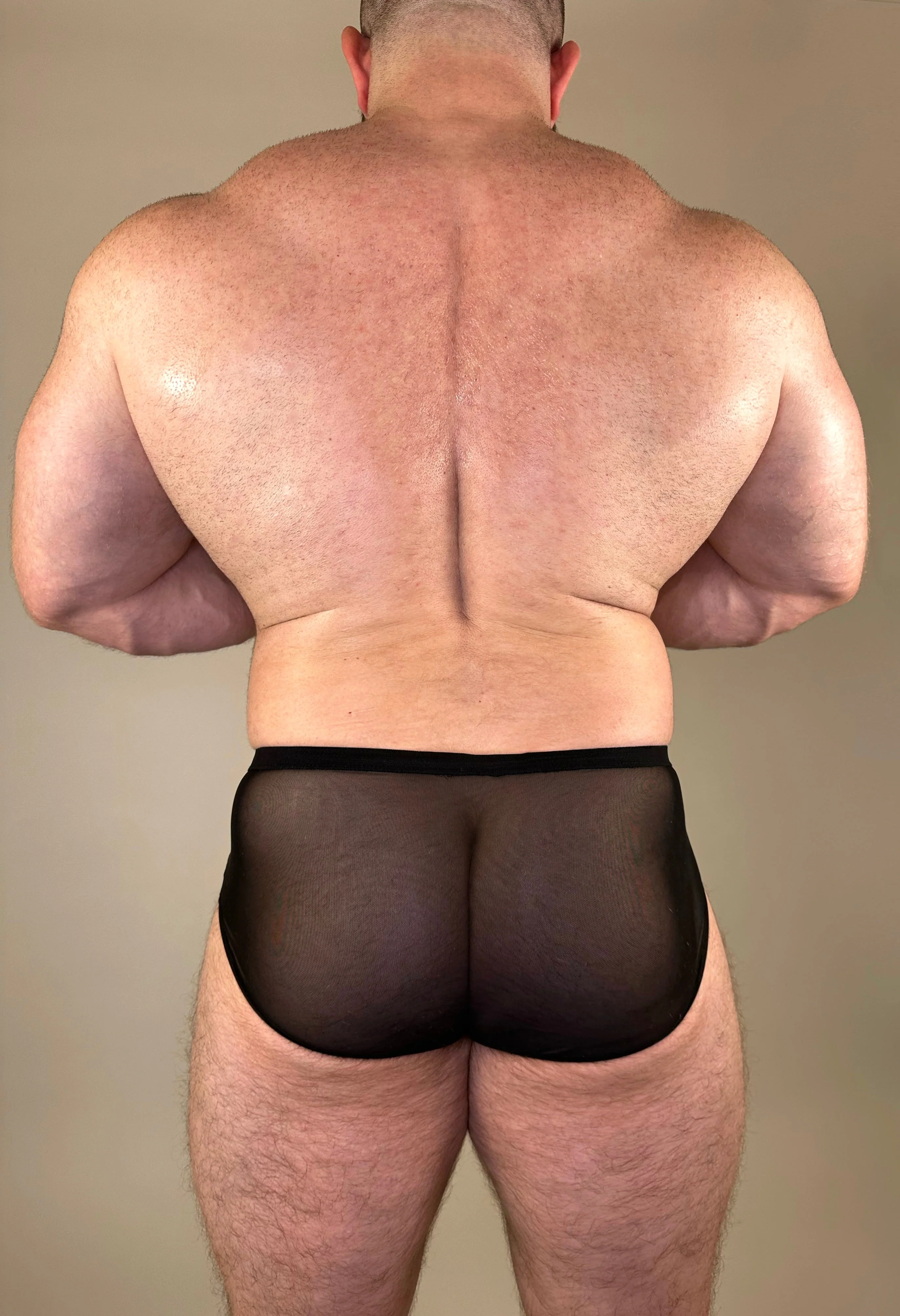 Alfons Dovana Leopard Velvet/Mesh Brief - Image 2