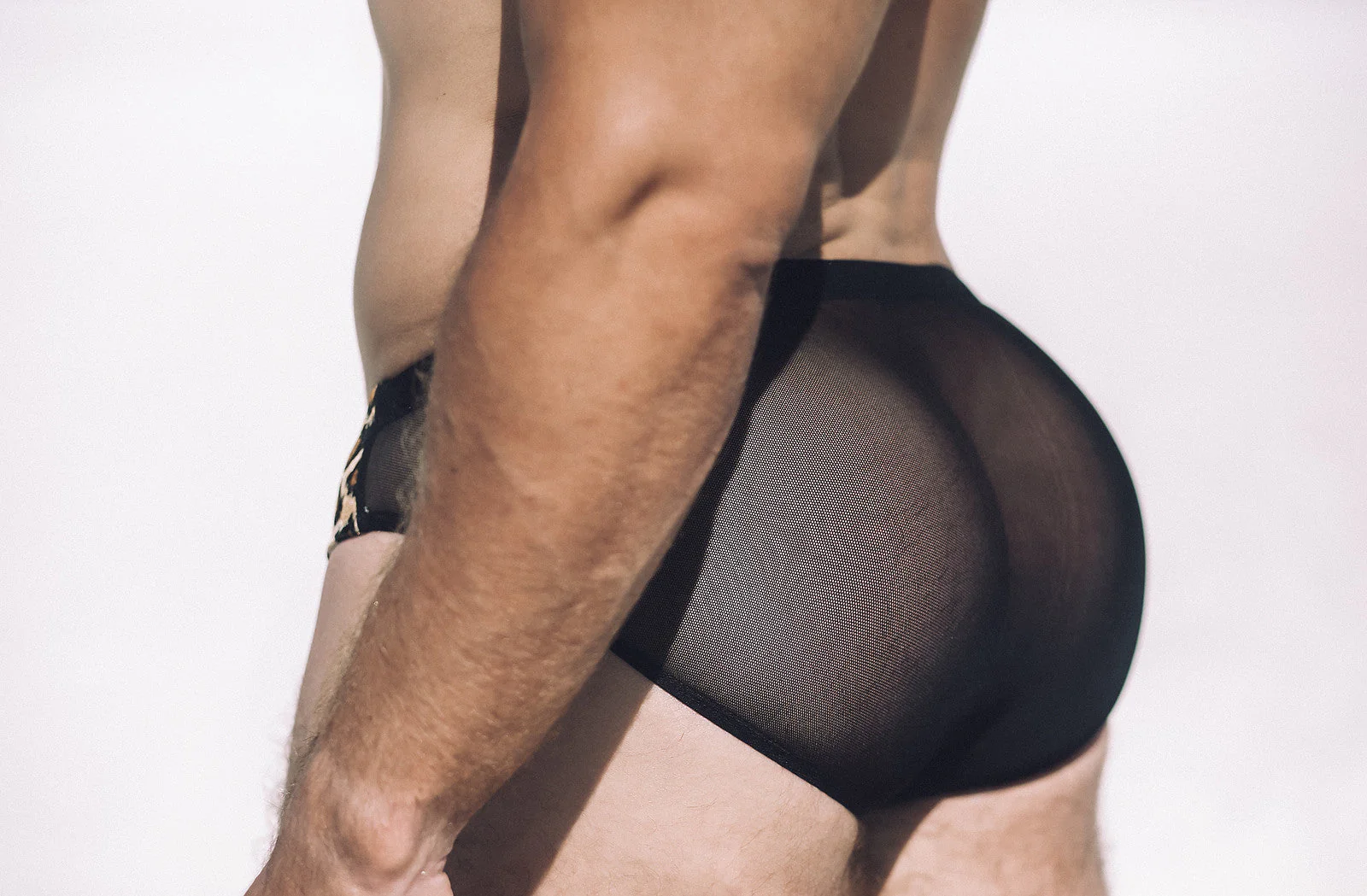 Alfons Dovana Leopard Velvet/Mesh Brief - Image 3