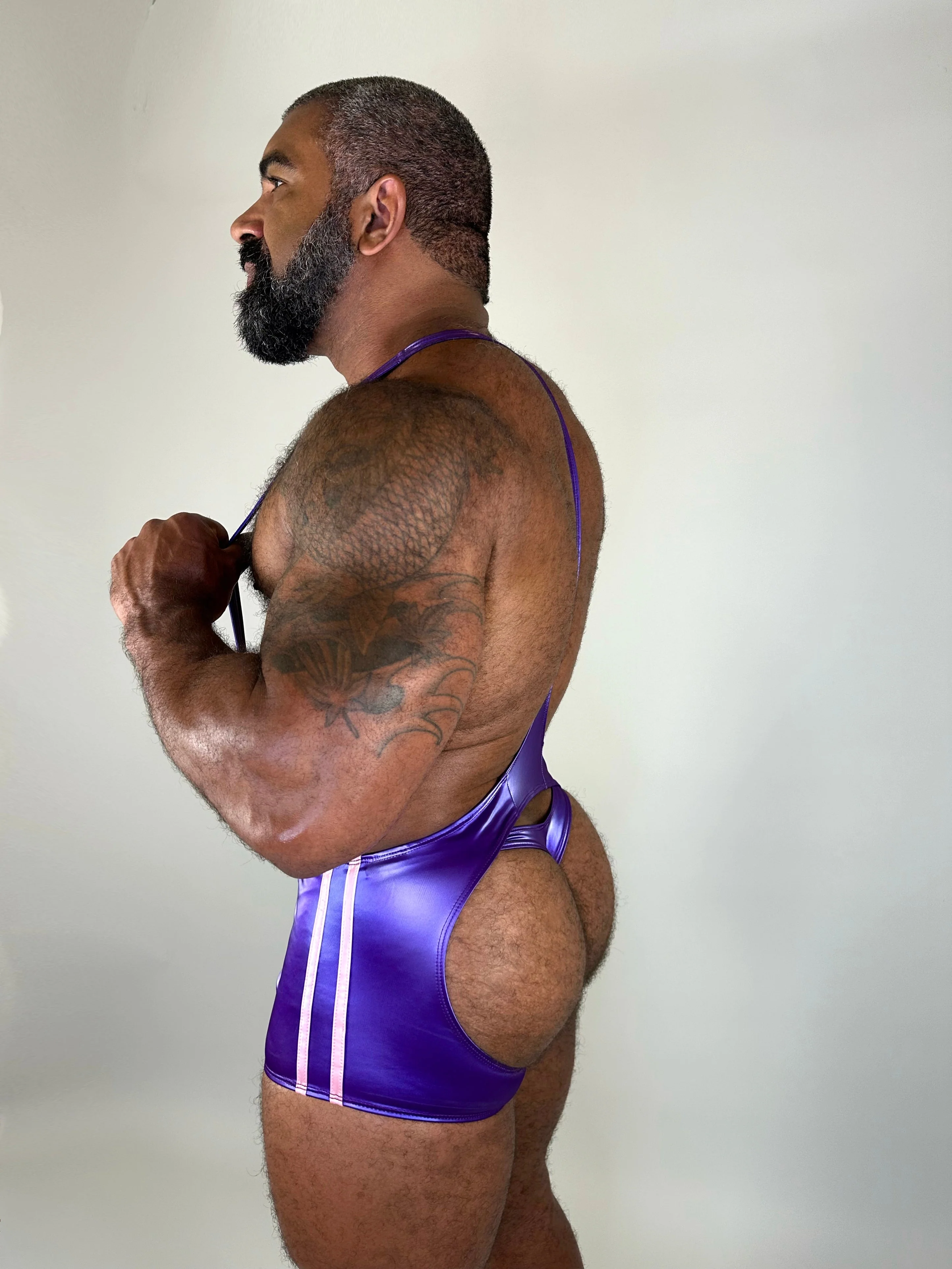 Alfons Dovana Violet Iridescent Thong - Image 2