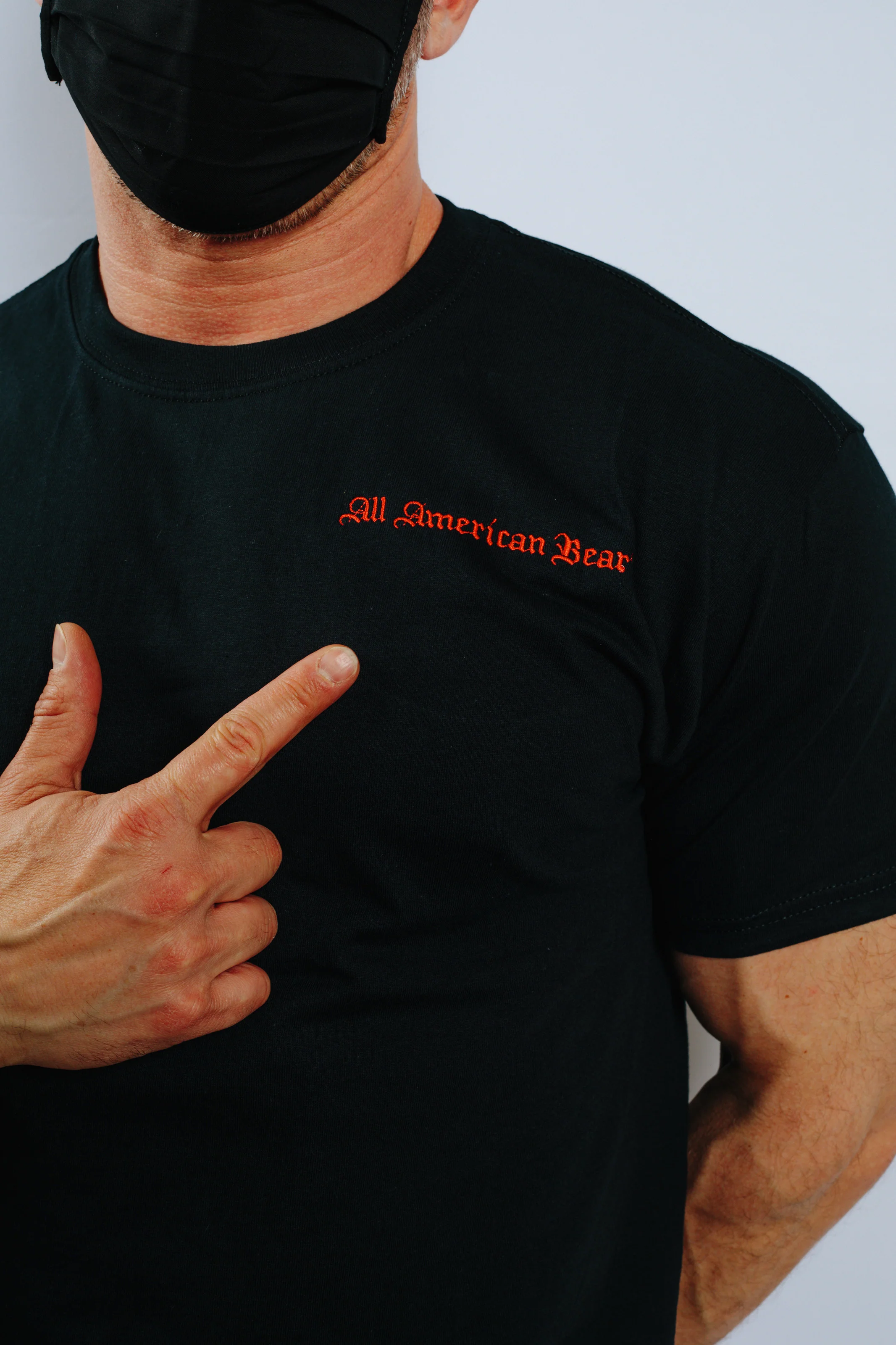 All American Bear T-Shirt (Available in Black or White) - Image 4