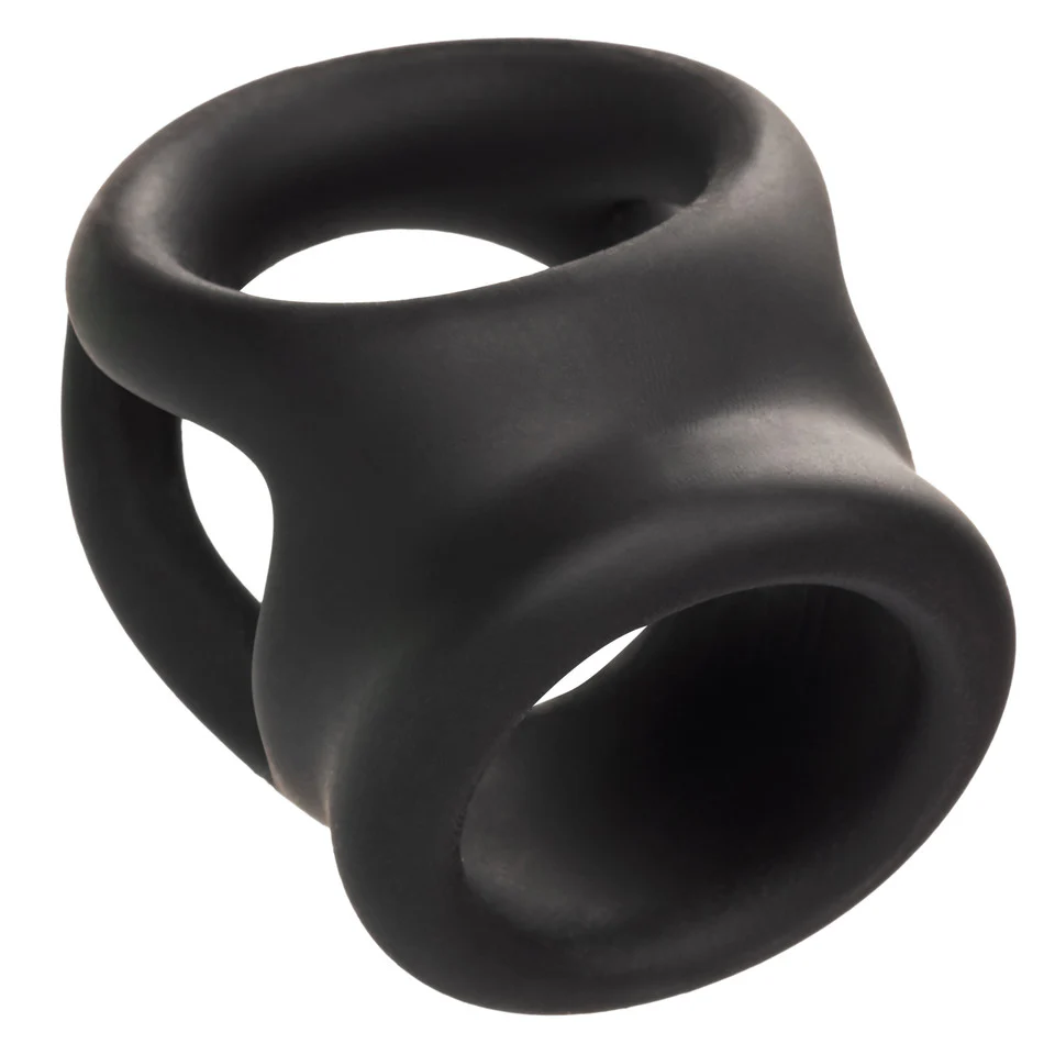 Alpha Liquid Silicone Dual Cage & Ring - Black - Image 14
