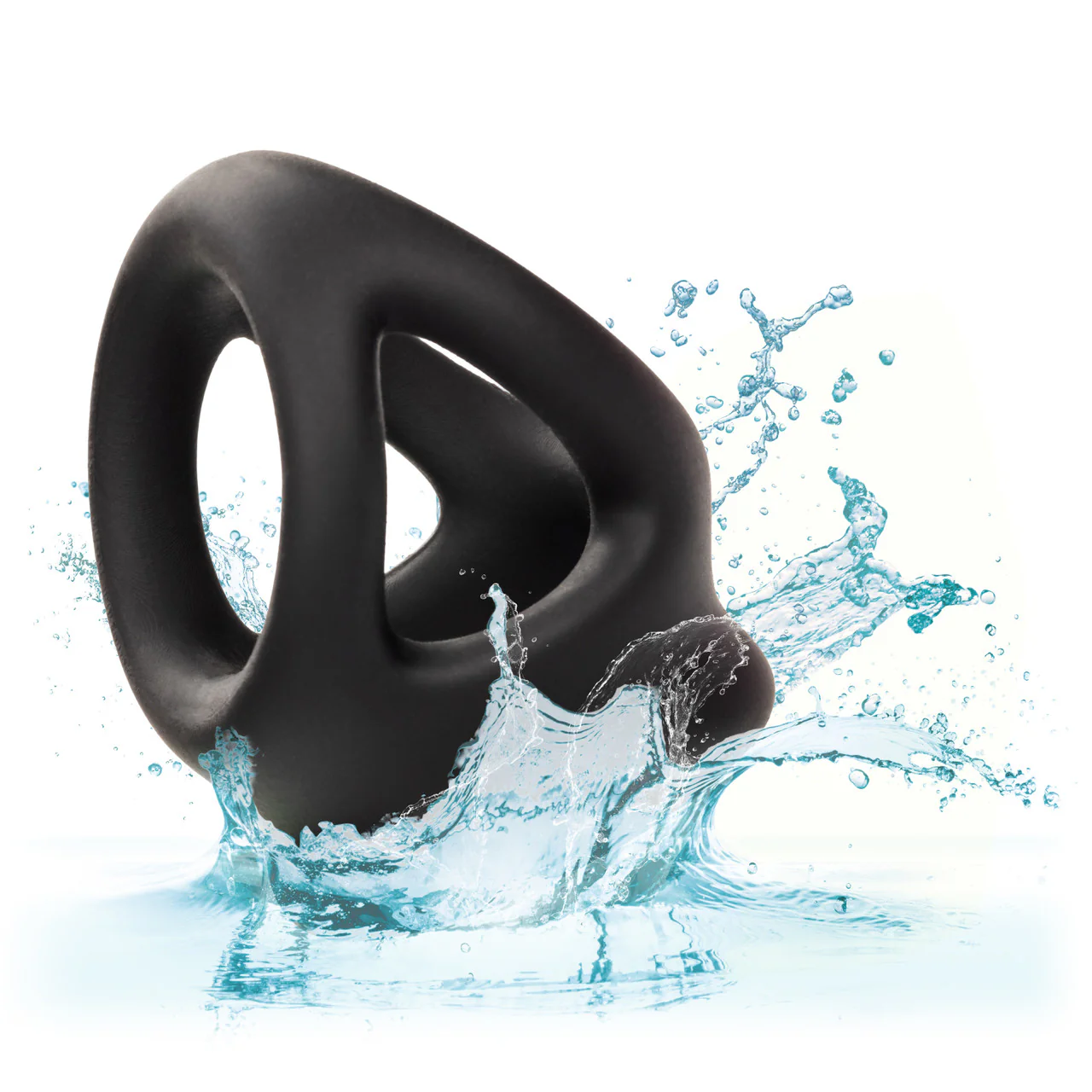 Alpha Liquid Silicone Dual Cage & Ring - Black - Image 7