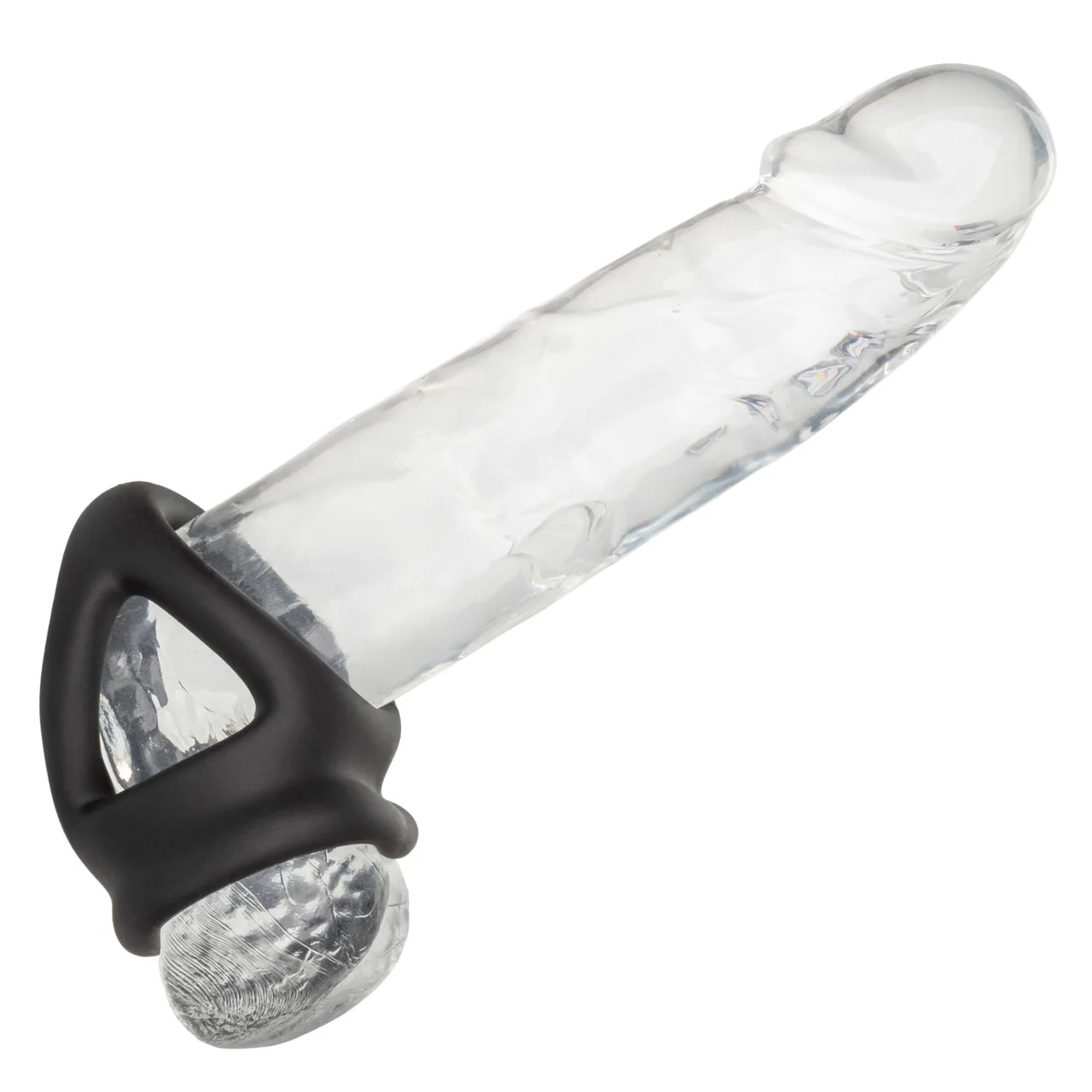 Alpha Liquid Silicone Dual Cage & Ring - Black - Image 8