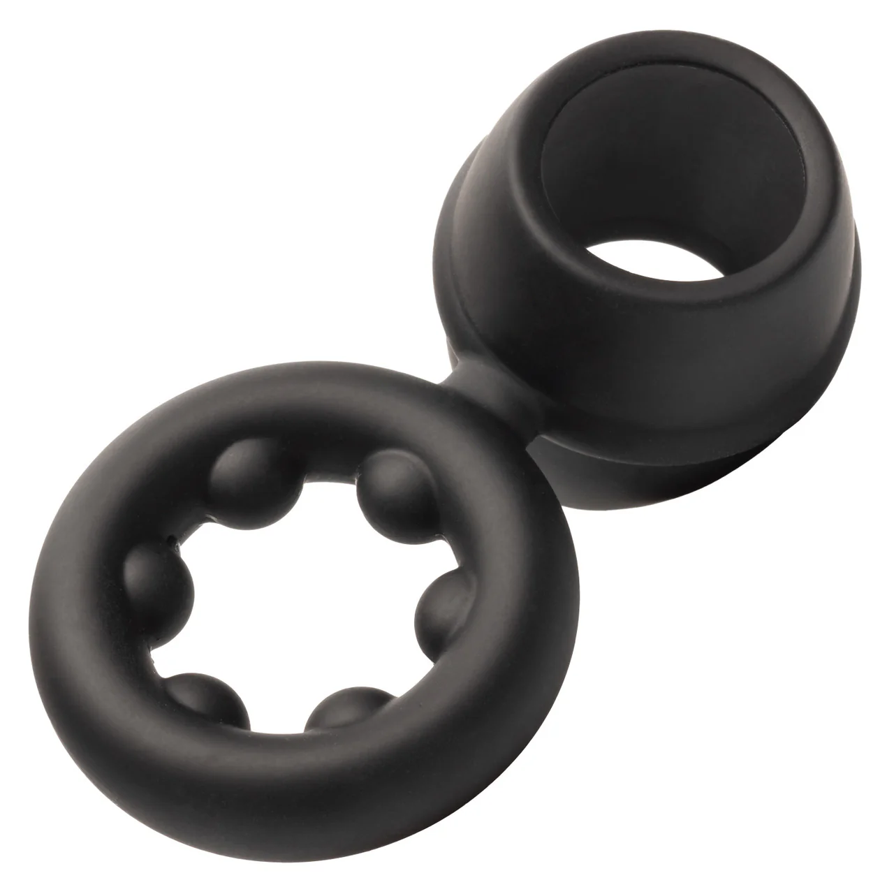 Alpha Liquid Silicone Dual Magnum Ring - Black - Image 12