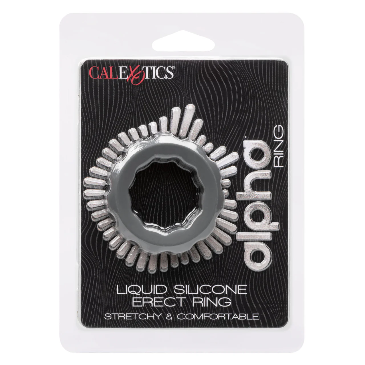 Alpha Liquid Silicone Erect Ring - Grey - Image 3