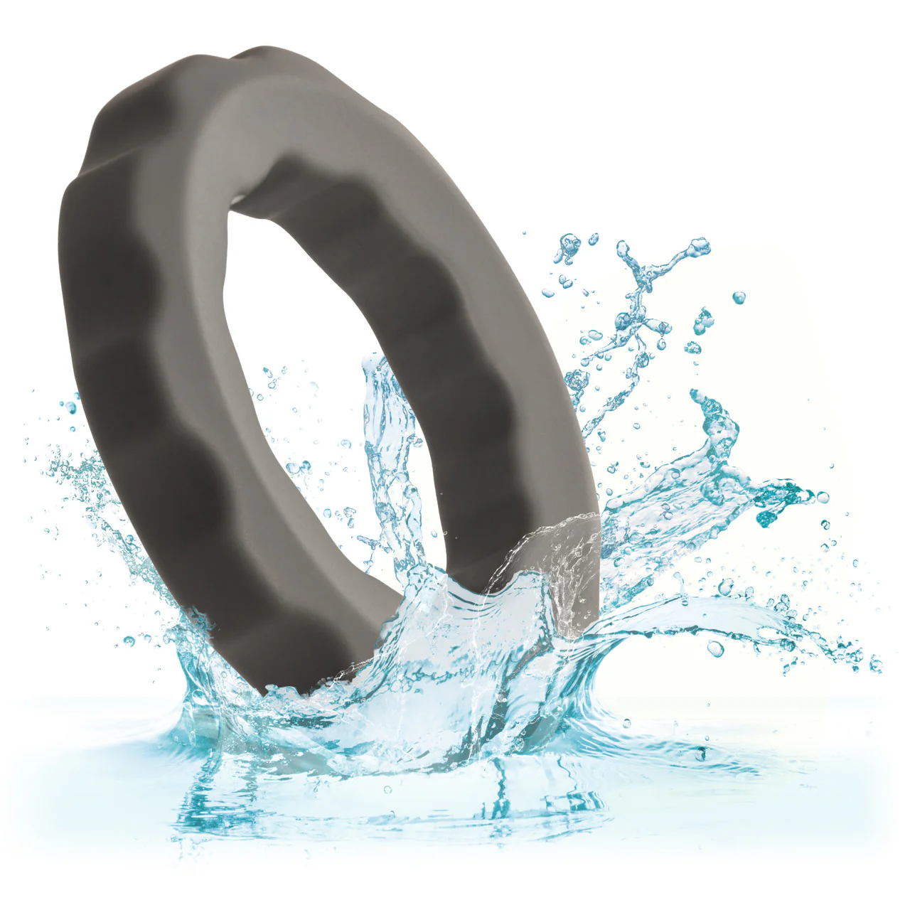Alpha Liquid Silicone Erect Ring - Grey - Image 7
