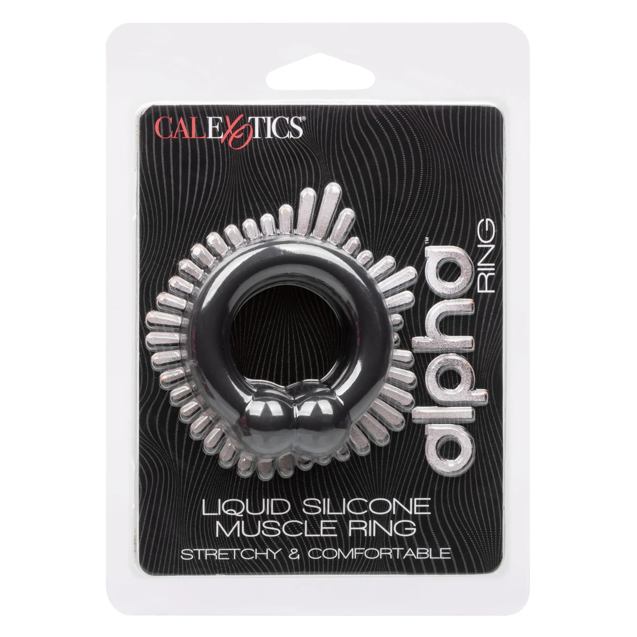 Alpha Liquid Silicone Muscle Ring - Black - Image 3