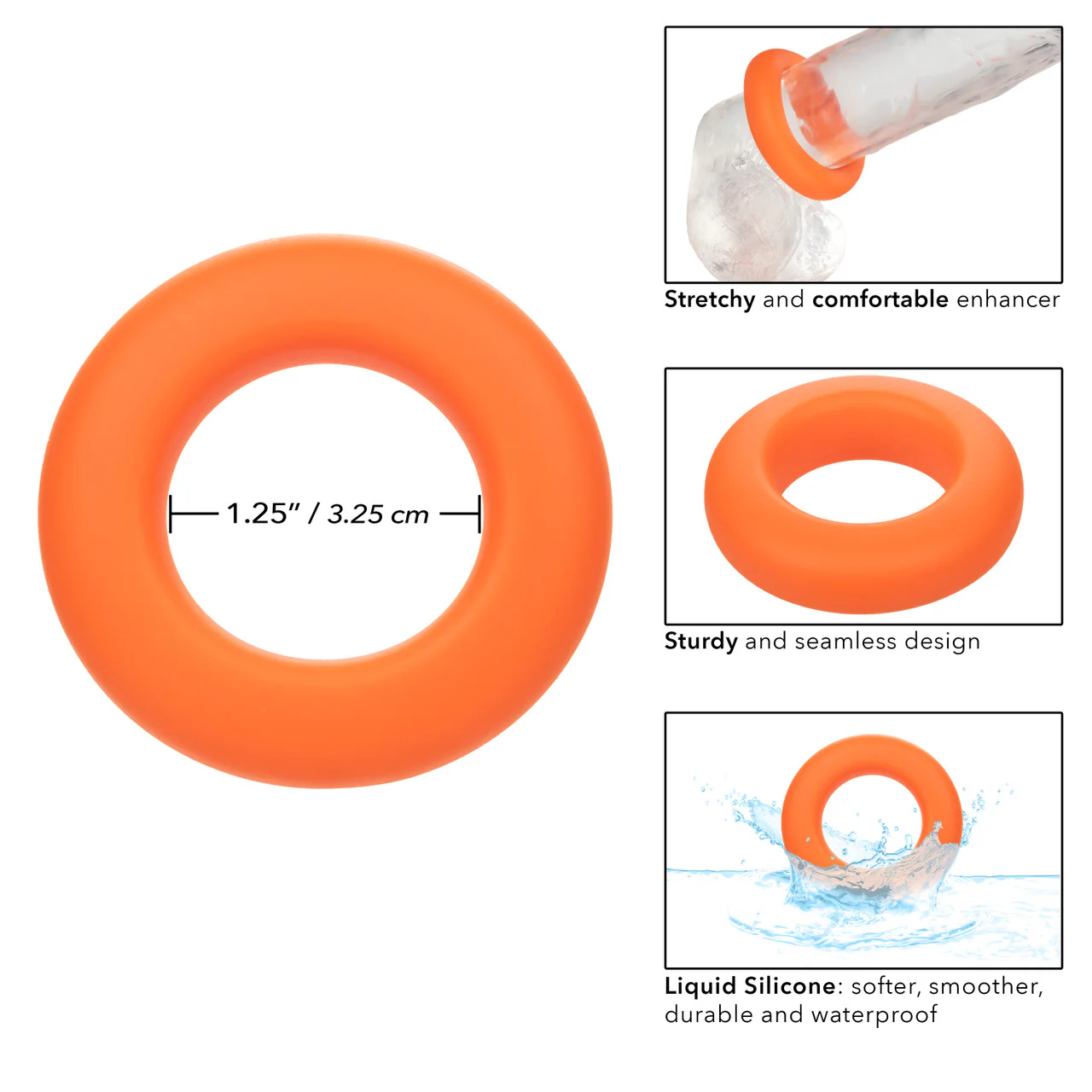 Alpha Liquid Silicone Prolong Large Ring - Image 5