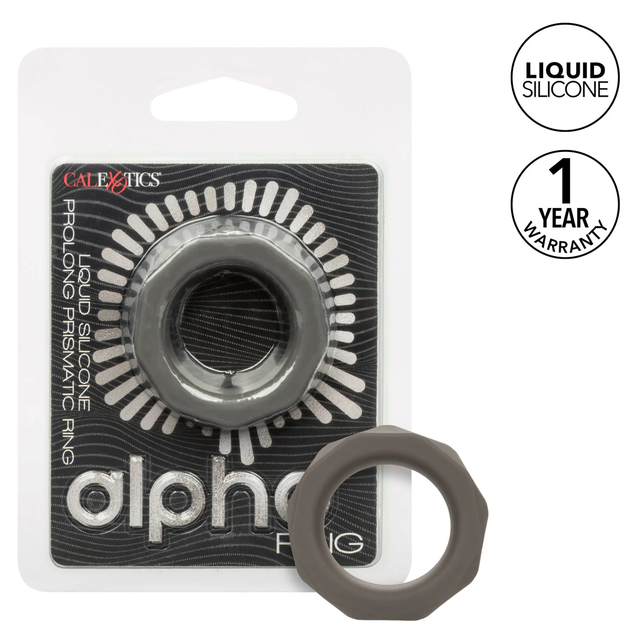 Alpha Liquid Silicone Prolong Presmatic Cock Ring - Image 6