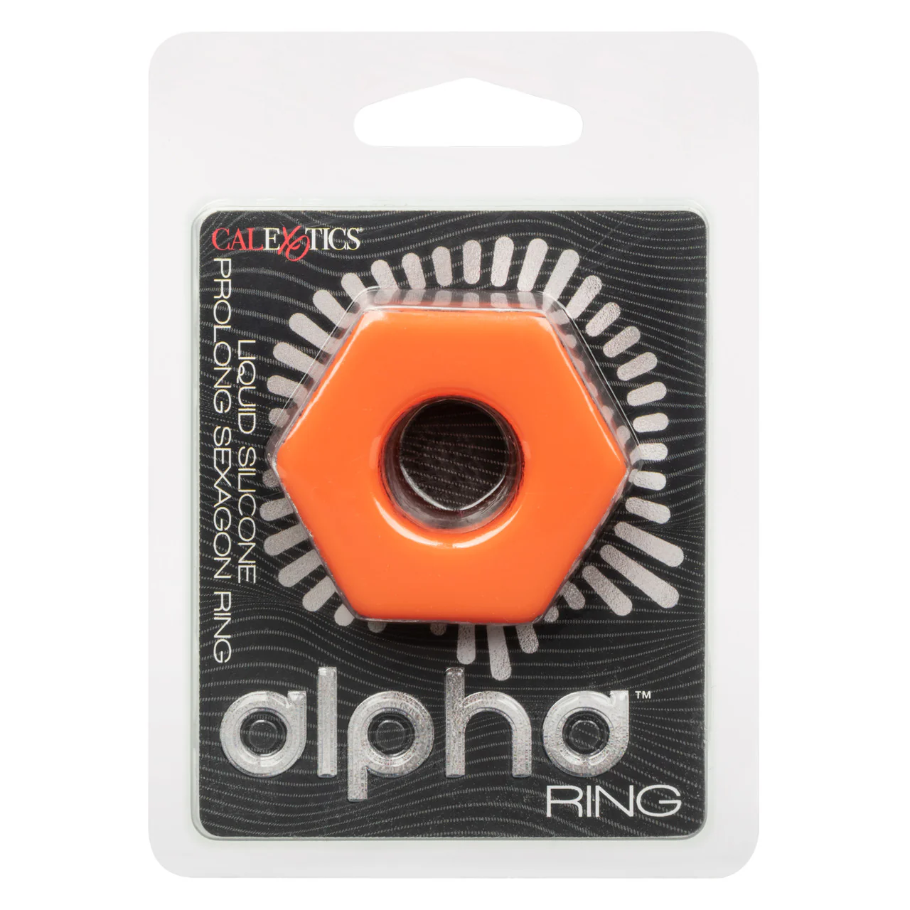 Alpha Liquid Silicone Prolong Sexagon Cock Ring - Image 3