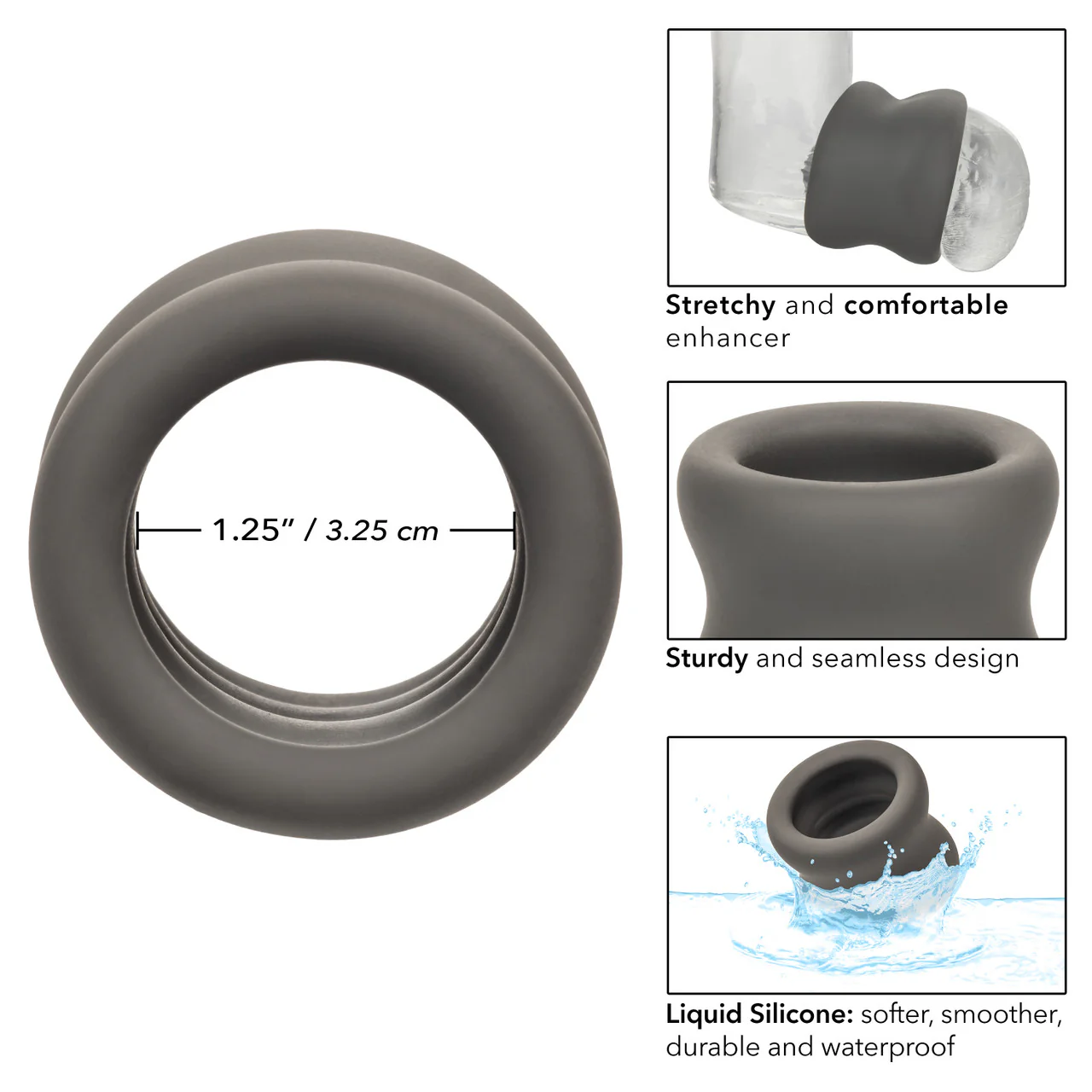 Alpha Liquid Silicone Ball Stretcher - Gray - Image 5