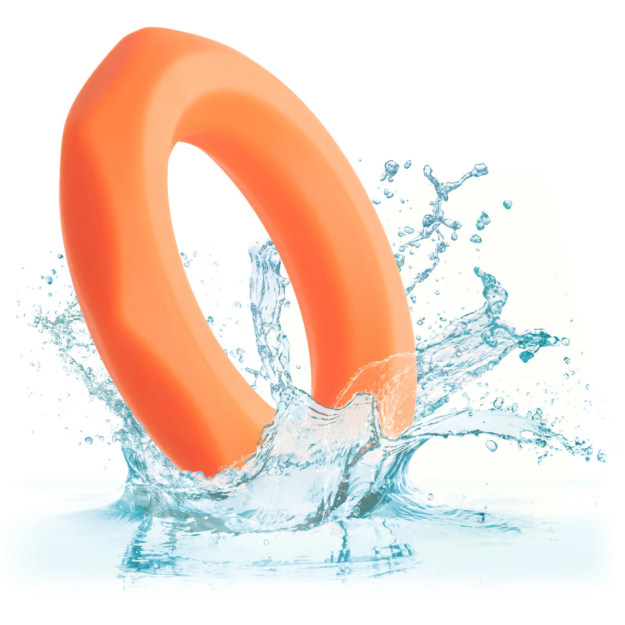 Alpha Liquid Silicone Sexagon Ring - Orange - Image 7