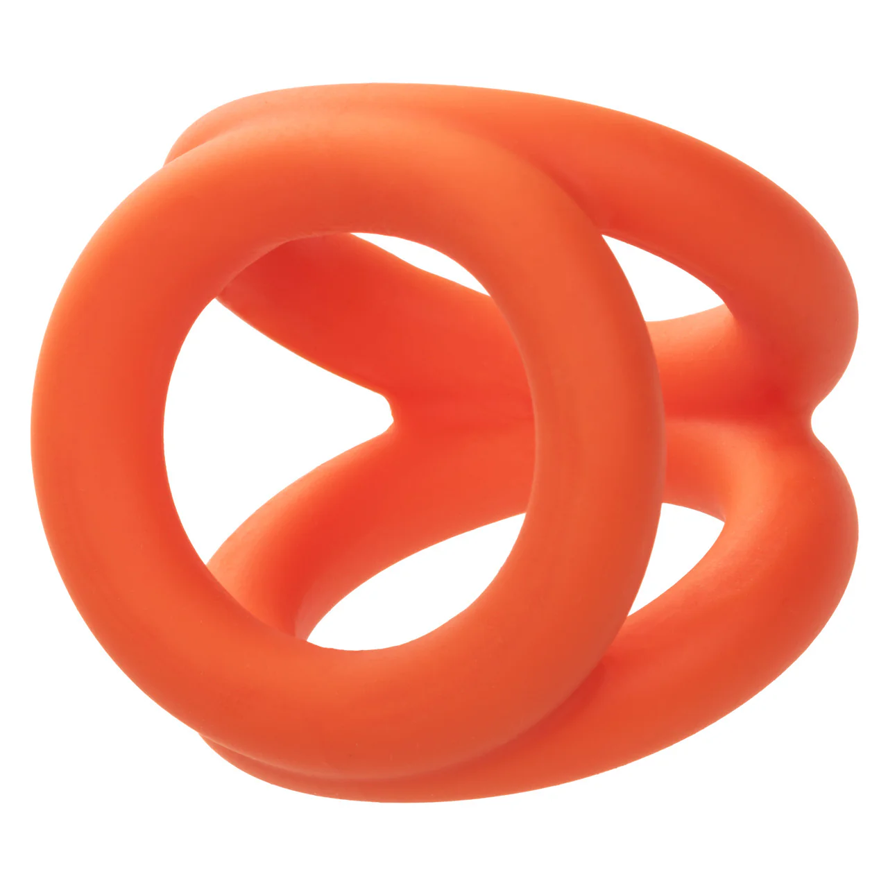 Alpha Liquid Silicone Tri-Ring - Orange - Image 10
