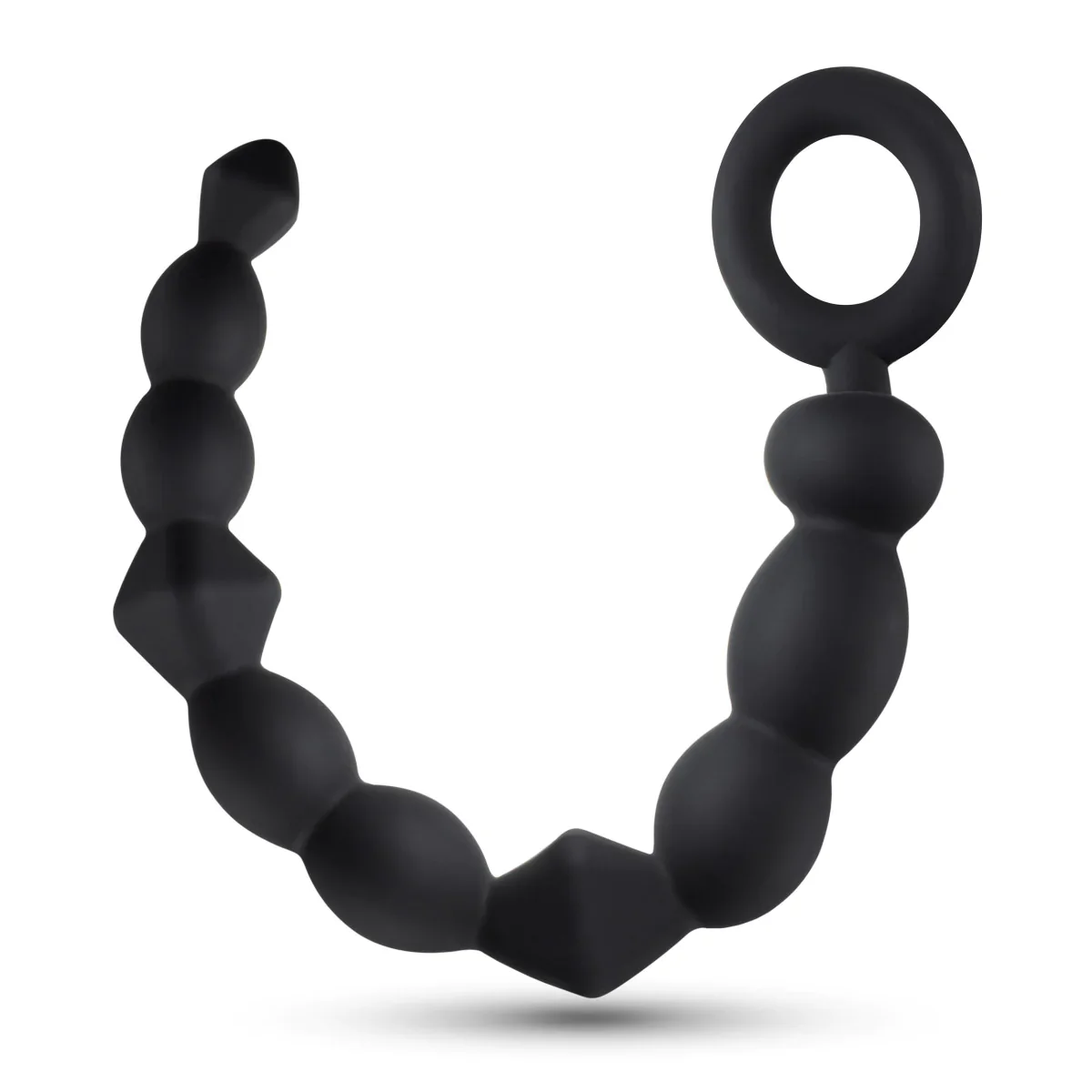 Anal Adventures Platinum Beginner Black 9.75-Inch Anal Beads - Image 4