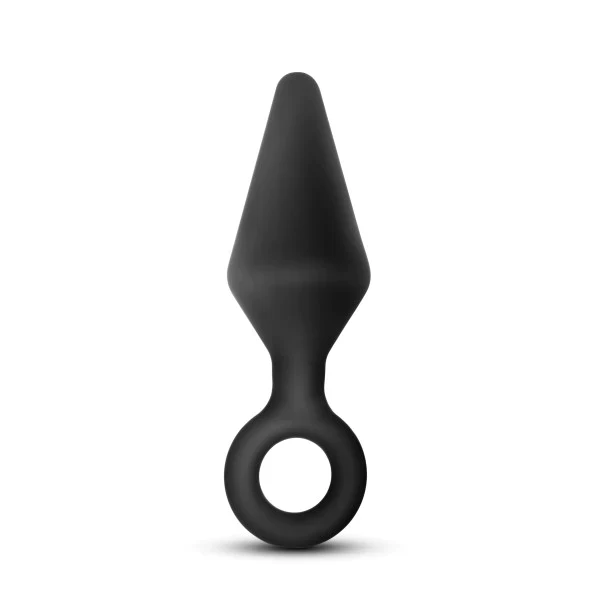 Anal Adventures Platinum Loop Black 4.5-Inch Anal Plug - Image 4