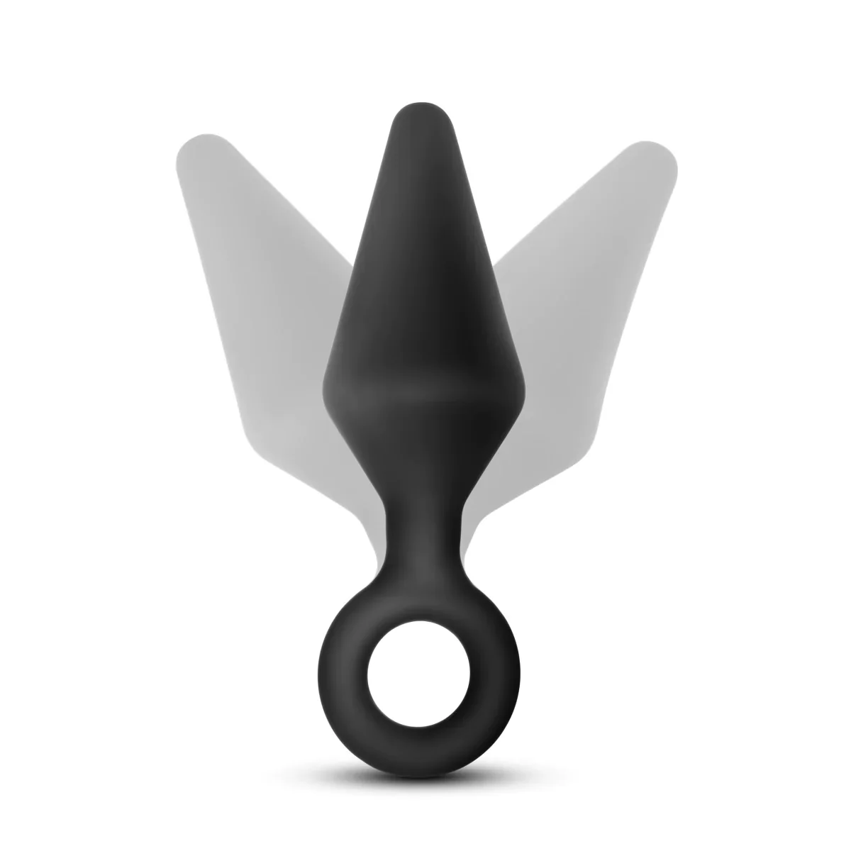 Anal Adventures Platinum Loop Black 4.5-Inch Anal Plug - Image 5