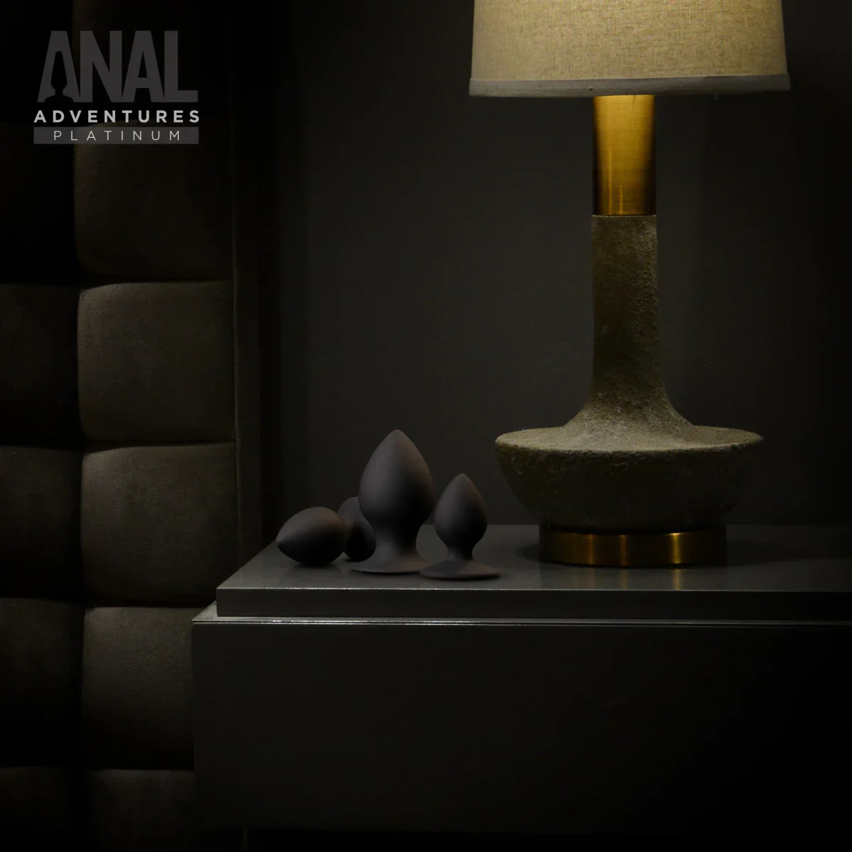 Anal Adventures Platinum Stout Kit Black Anal Plug - Image 6
