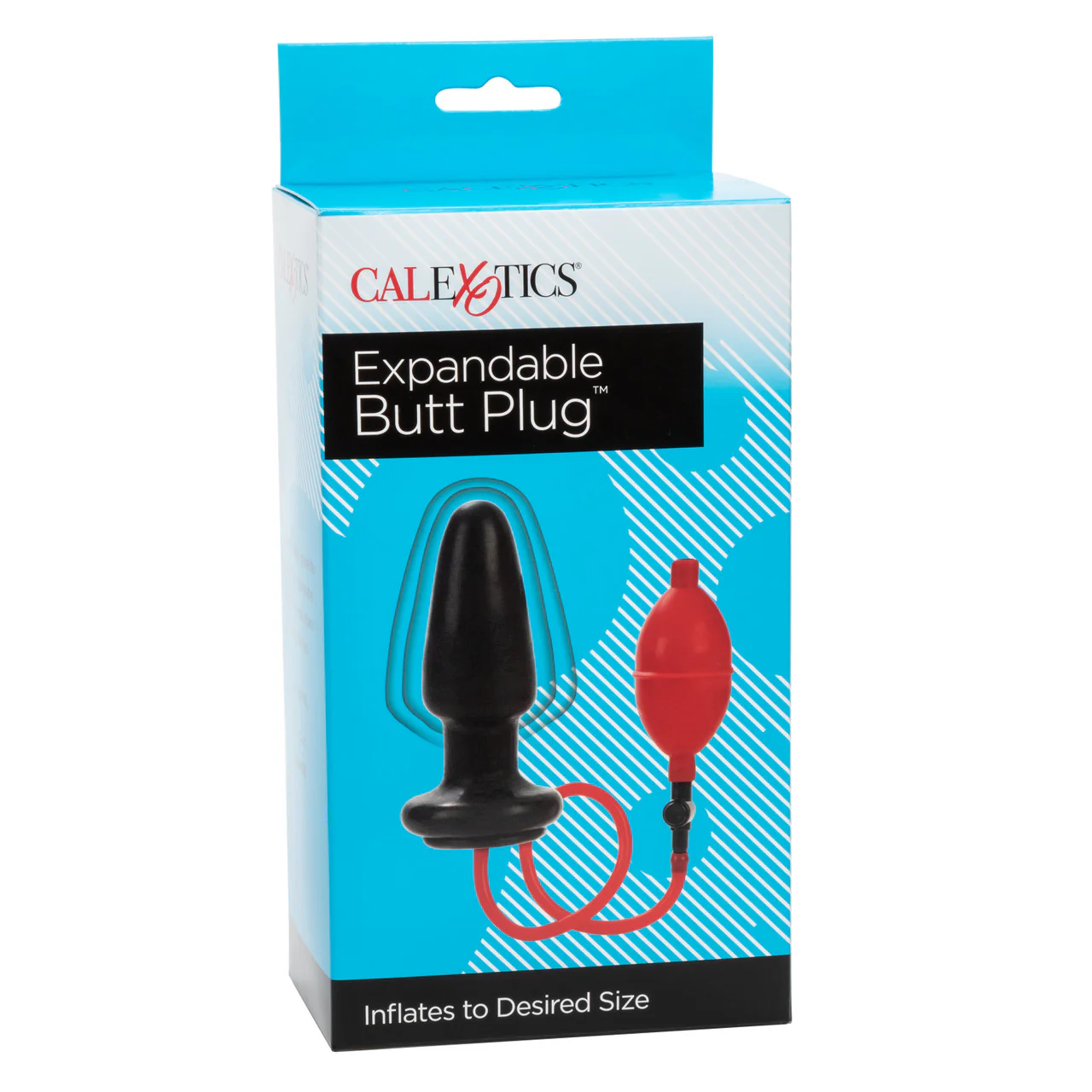 Anal Toys Expandable Butt Plug Black and Red - Image 3