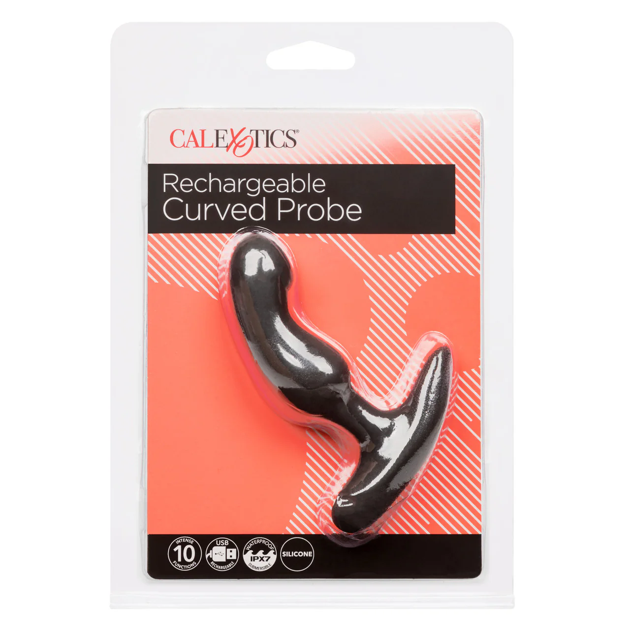 Anal Toys Rechargeable Curved Probe Silicone Anal Stimulator - Image 3