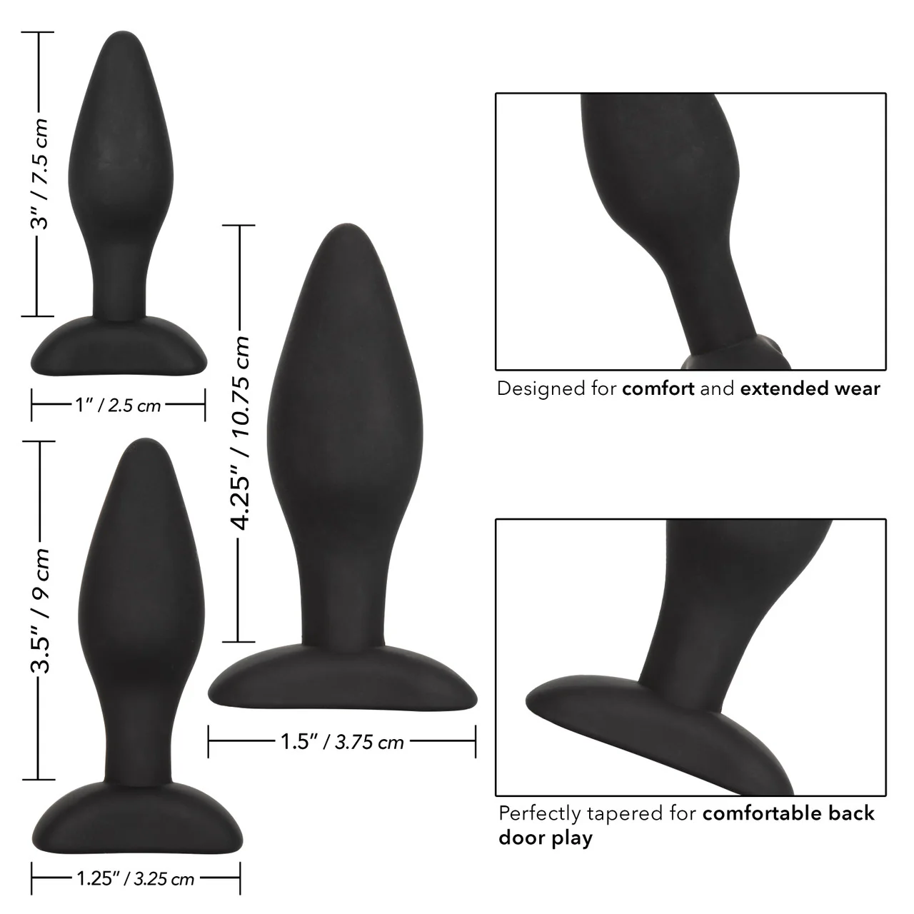 Anal Toys Silicone Anal Exerciser Anal Plug Set - Image 5