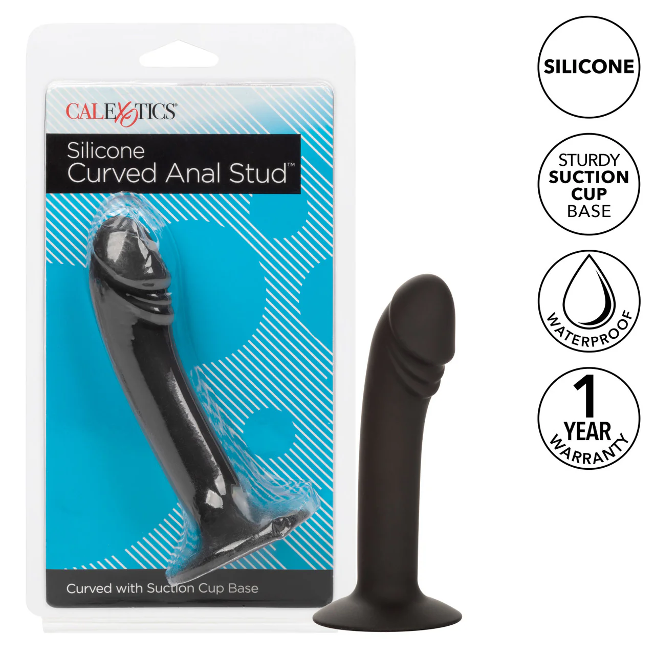 Anal Toys Silicone Curved Anal Stud - Image 6