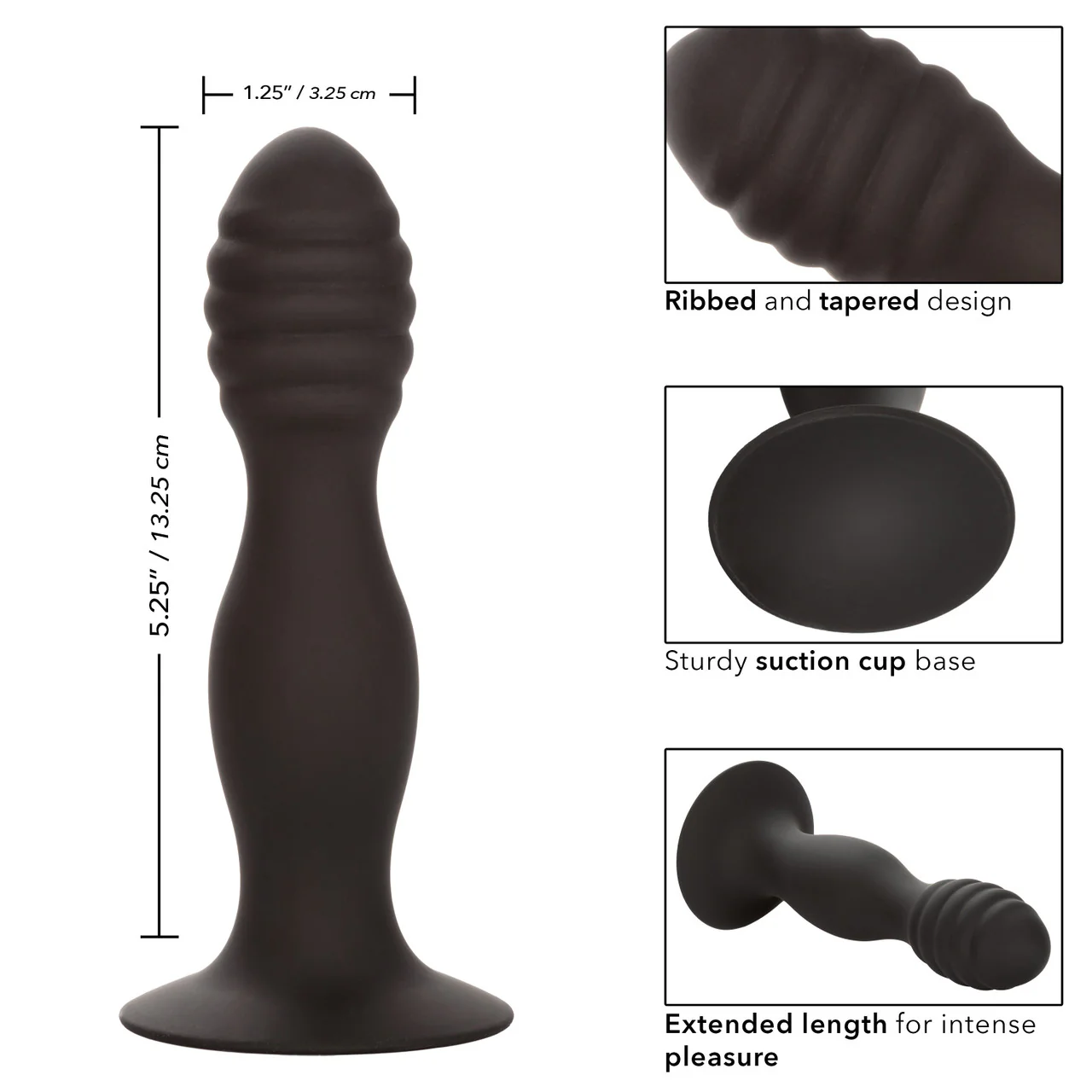 Anal Toys Silicone Ribbed Anal Stud - Image 5