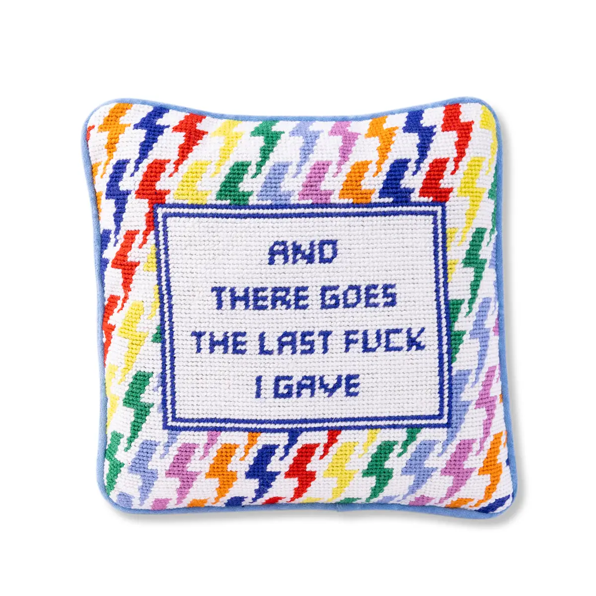 And There Goes Needlepoint Pillow - Image 2