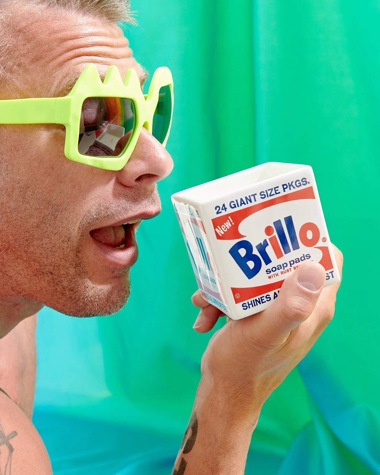 ANDY WARHOL BRILLO BOX SQUARE PERFUMED CANDLE - Image 2