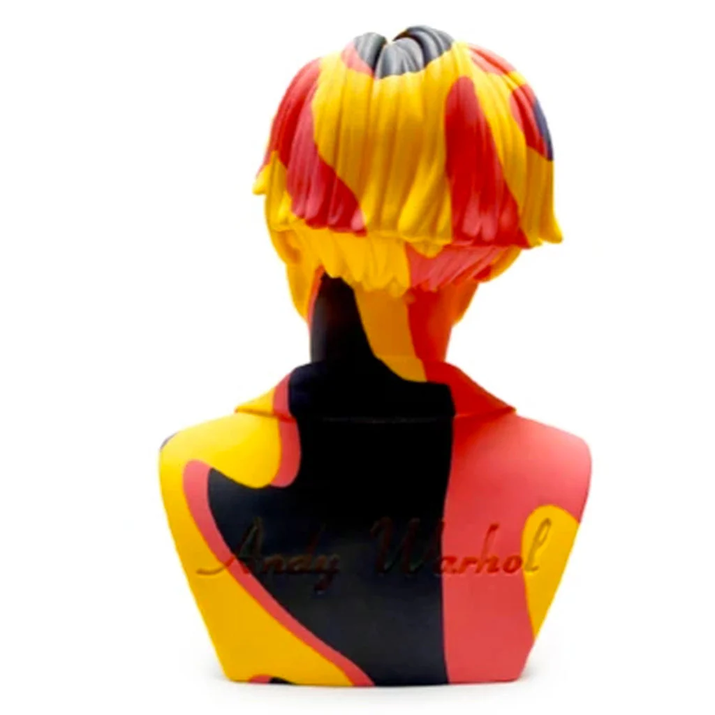 Andy Warhol Orange Camouflage bust by Kidrobot - Image 4