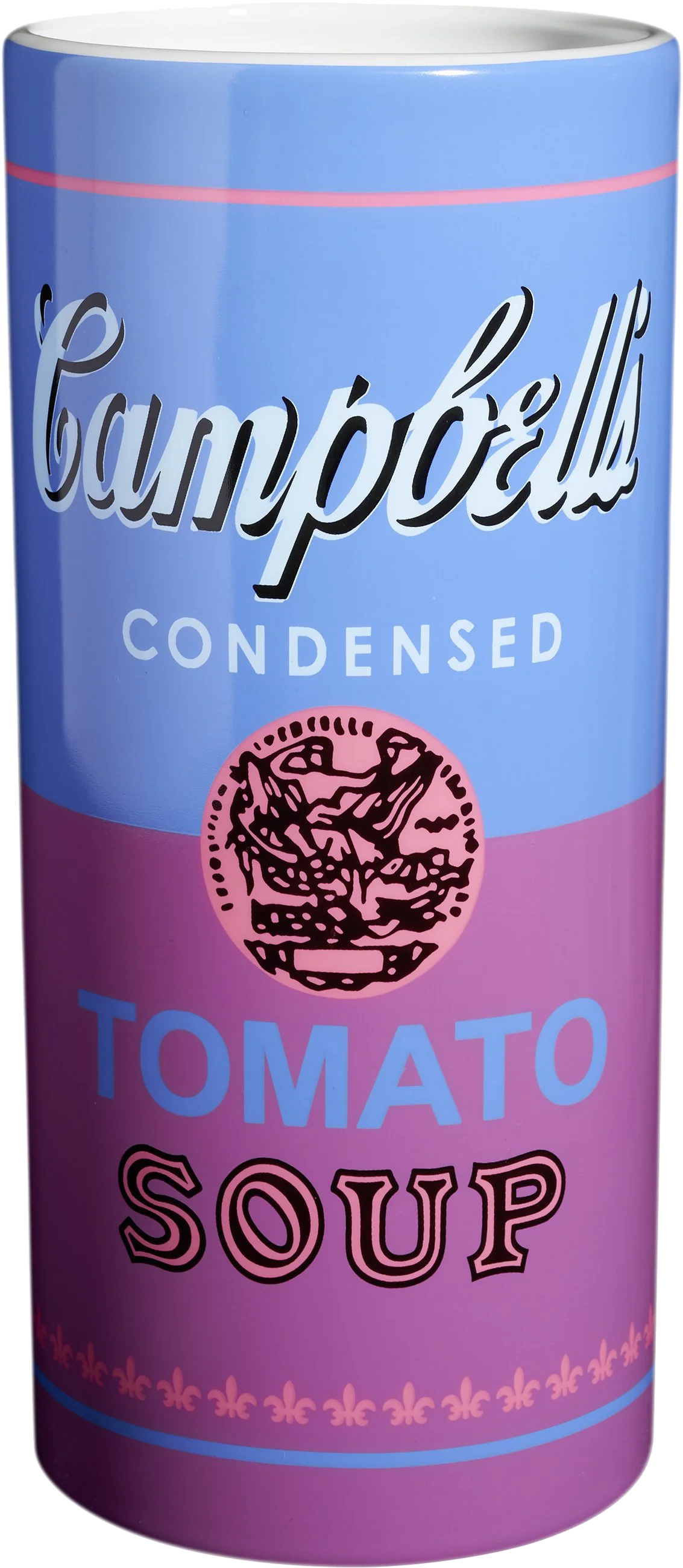 Andy Warhol Ligne Blanche Vase Campbell’s Soup Cans (1965) Purple/Blue - Image 3