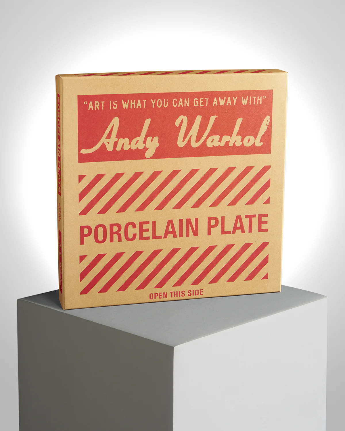 ANDY WARHOL LARGE PORCELAIN PLATE - CAMPBELL- TURQUOISE/PURPLE - Image 6