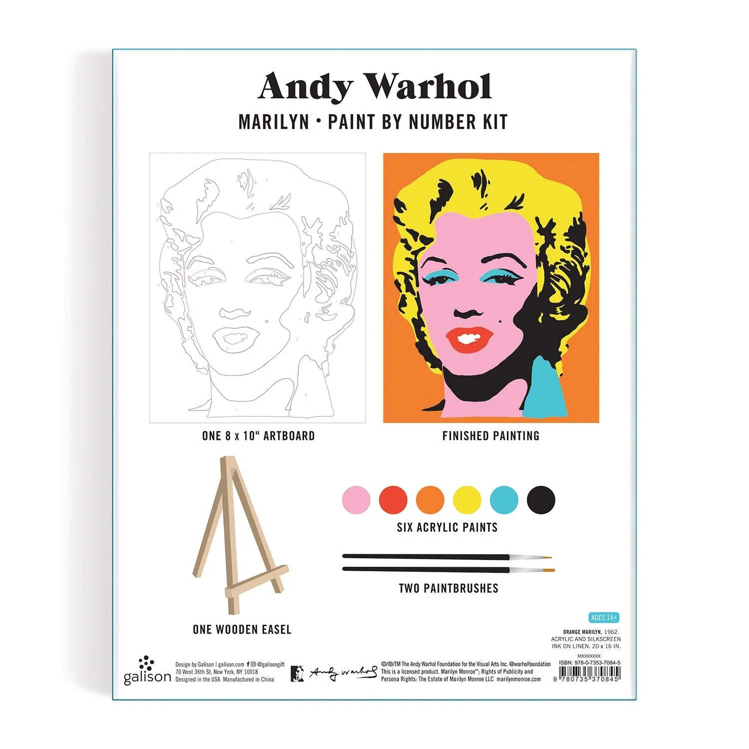 Andy Warhol Marilyn Paint By Number Kit - Image 10