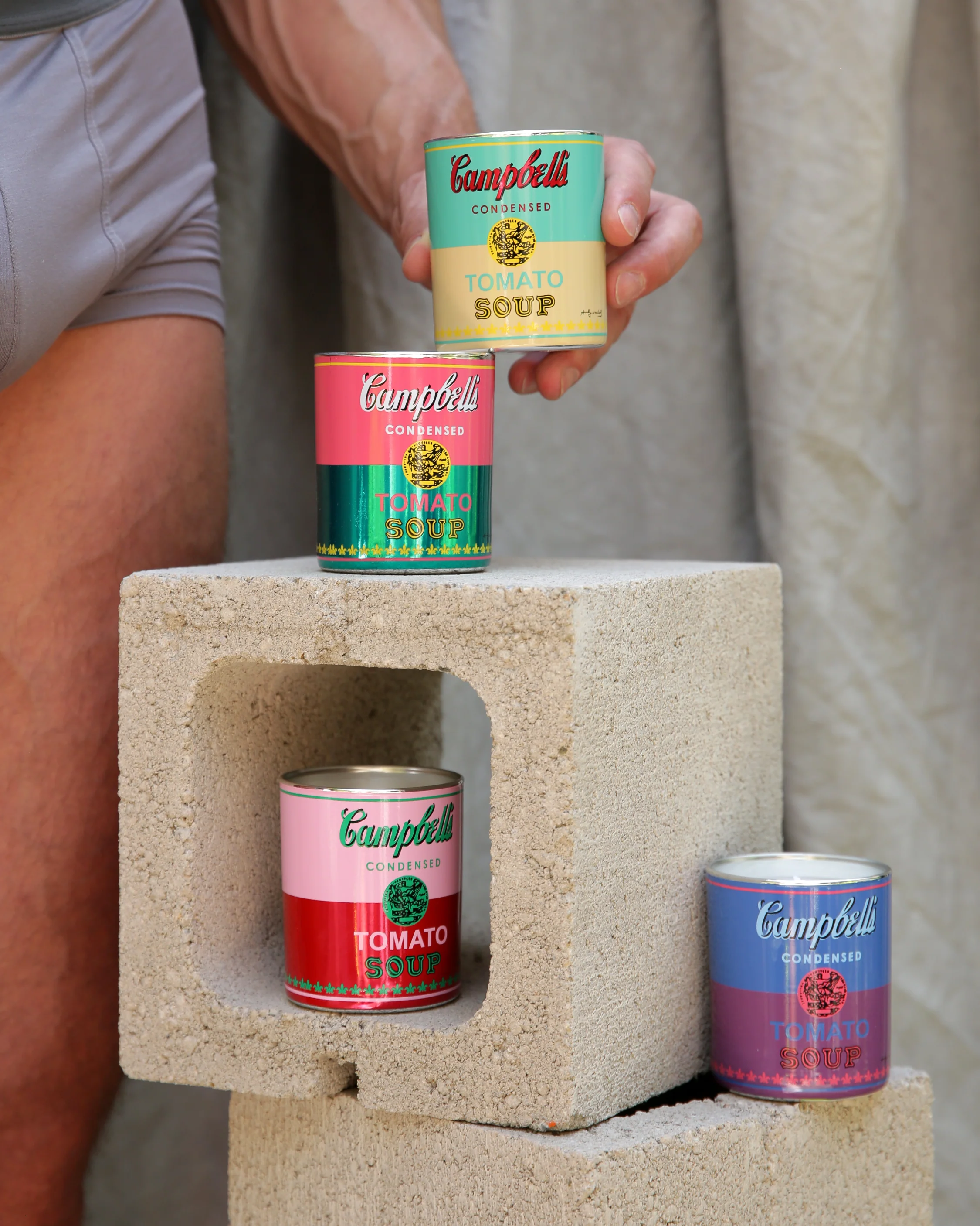 Andy Warhol Pink/Red Campbell Candle - Image 3
