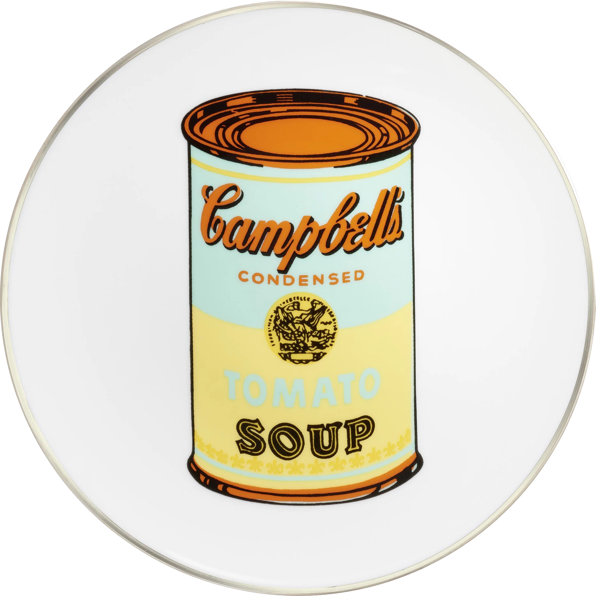 ANDY WARHOL PORCELAIN PLATE -  CAMPBELL - BLUE/YELLOW - Image 5