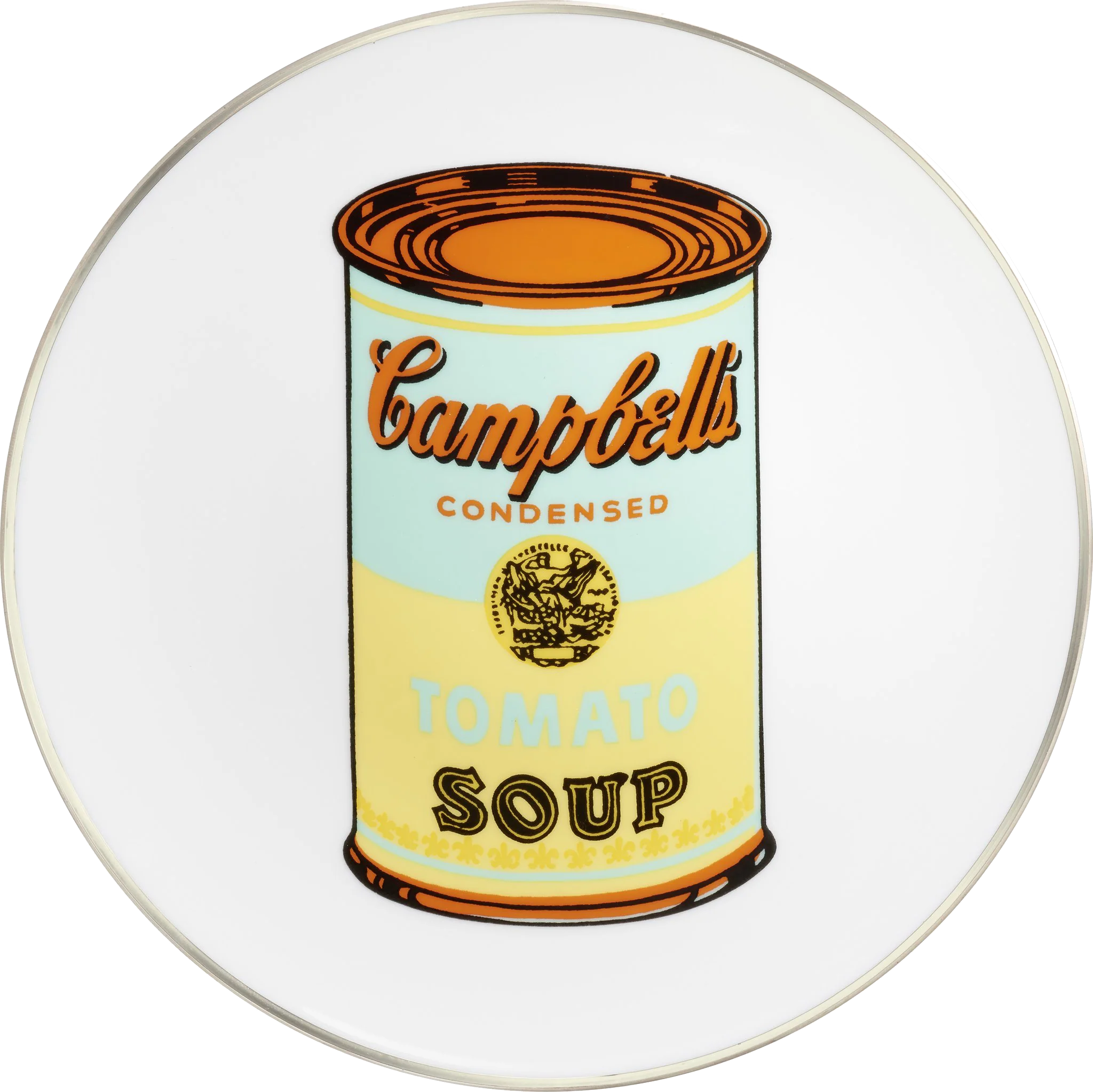 ANDY WARHOL PORCELAIN PLATE -  CAMPBELL - BLUE/YELLOW - Image 6