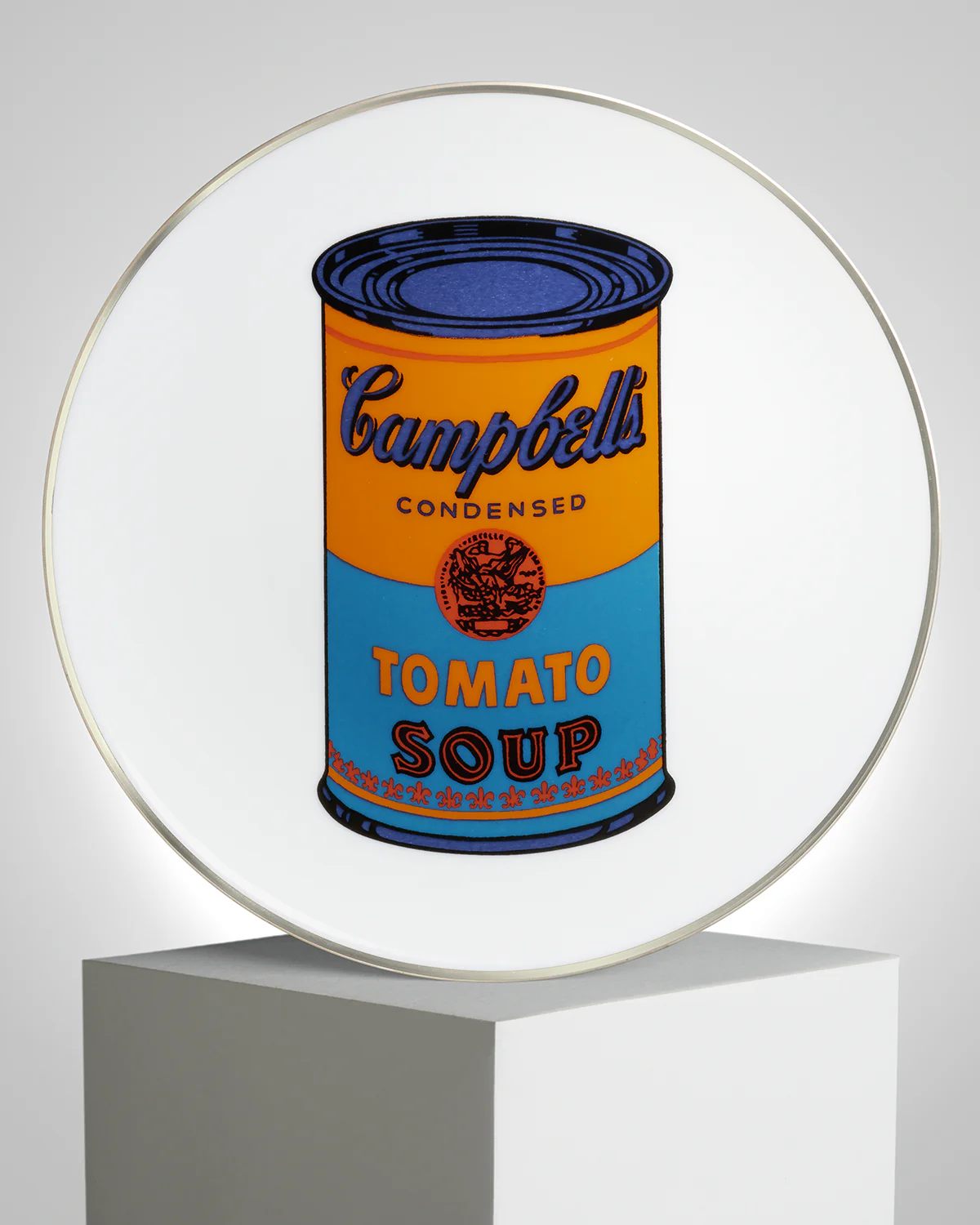 ANDY WARHOL PORCELAIN PLATE -  CAMPBELL - PINK/RED - Image 6
