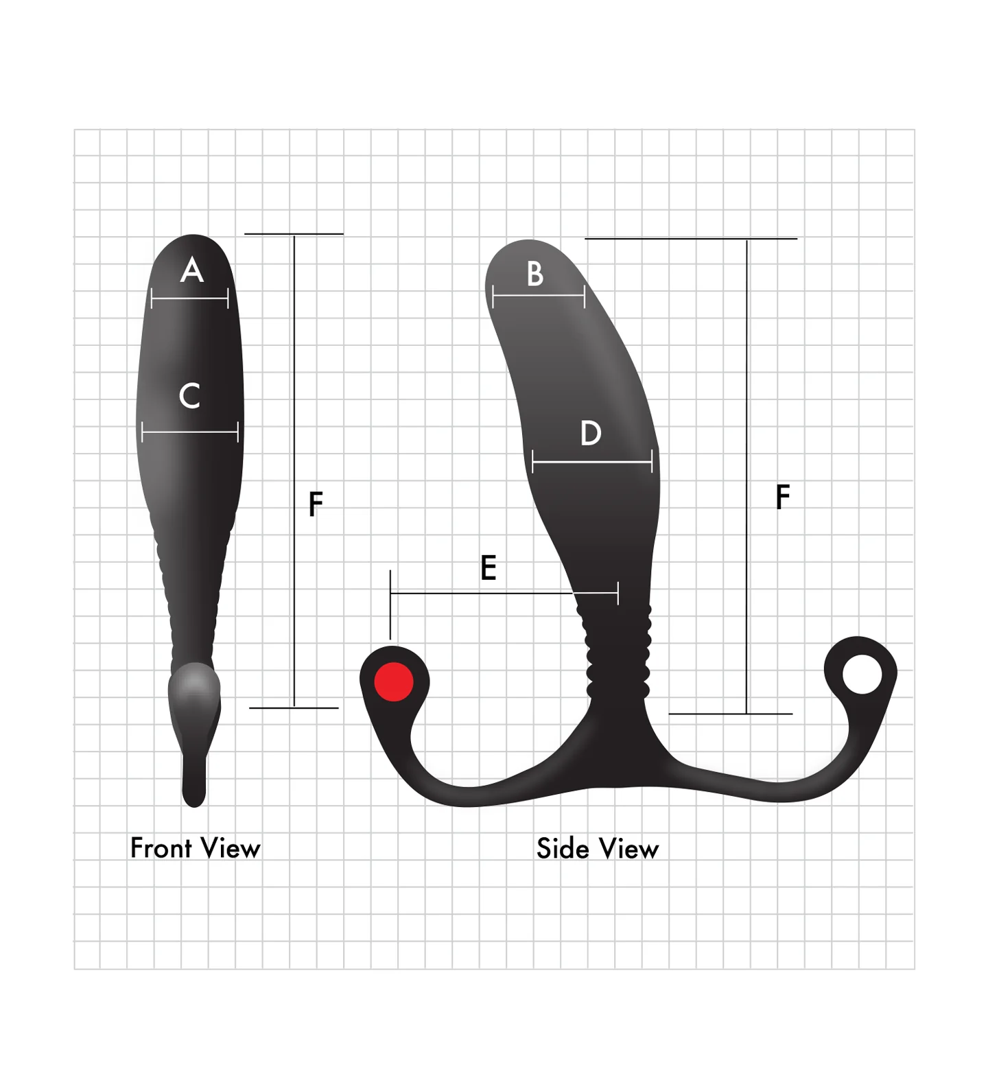 Aneros Trident Series MGX Syn P-Spot Stimulator - Black - Image 3
